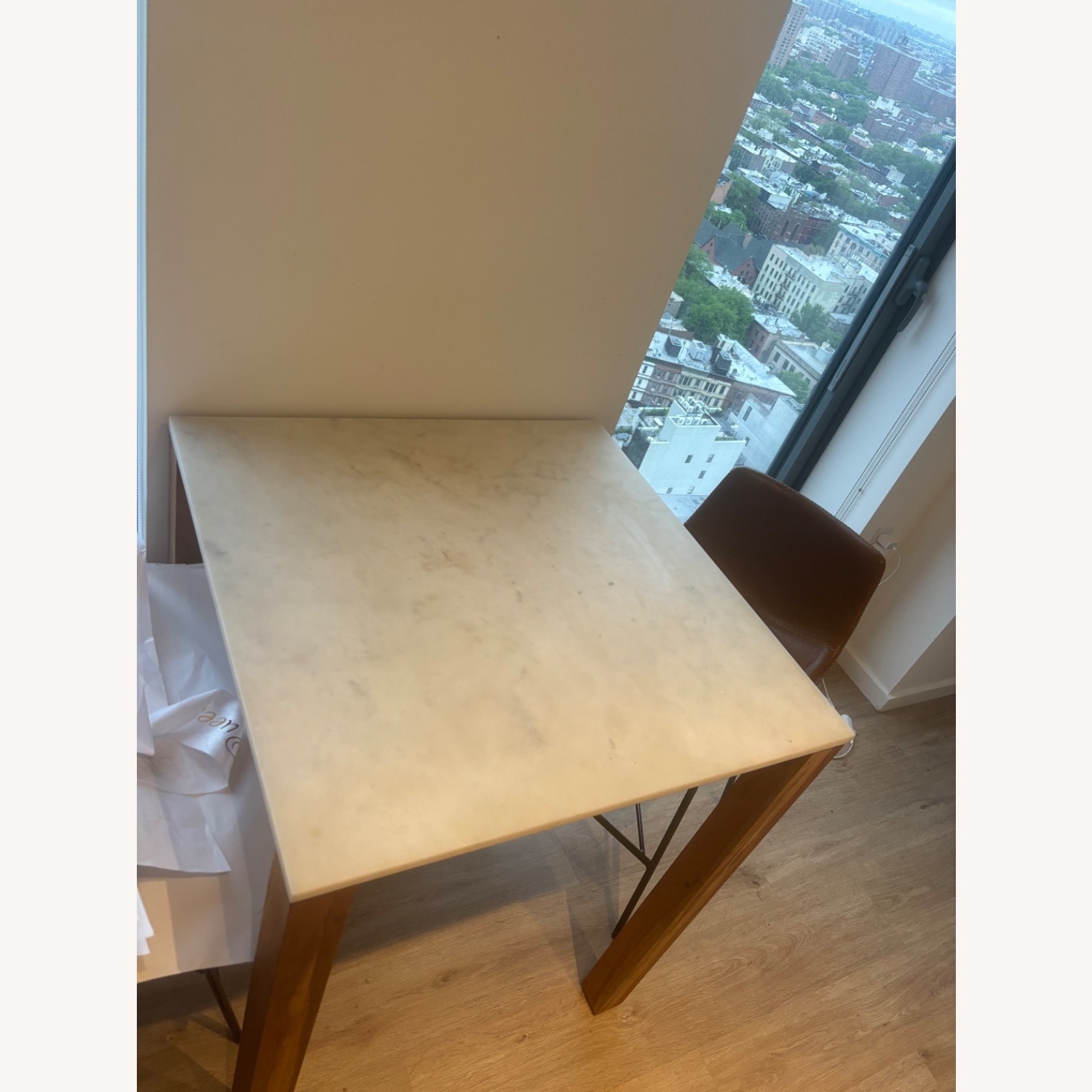 CB2 Marble Palate Kitchen Dining Counter - image-3