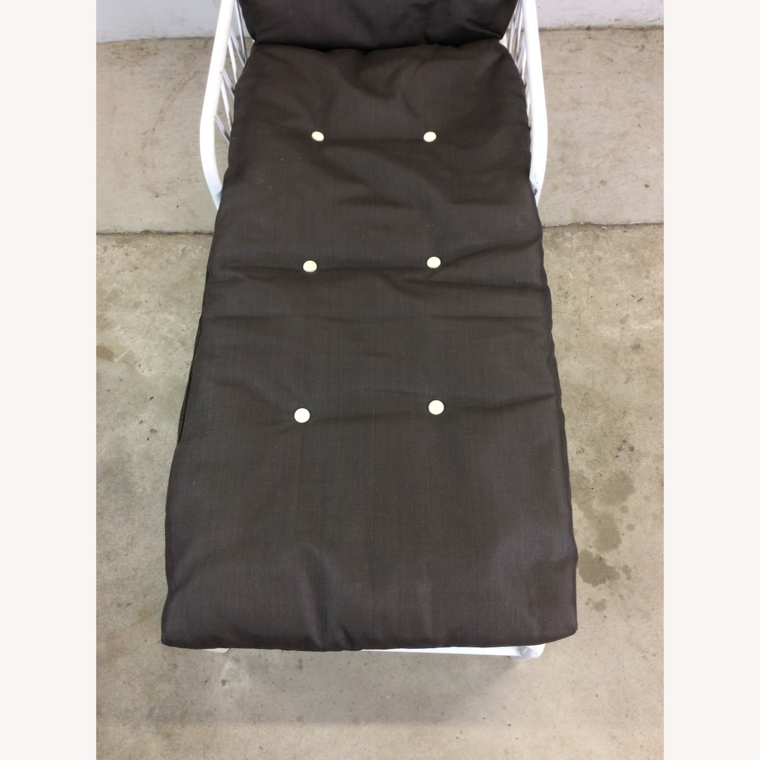 Vintage Outdoor Patio Adjustable Aluminum Lounger - image-5