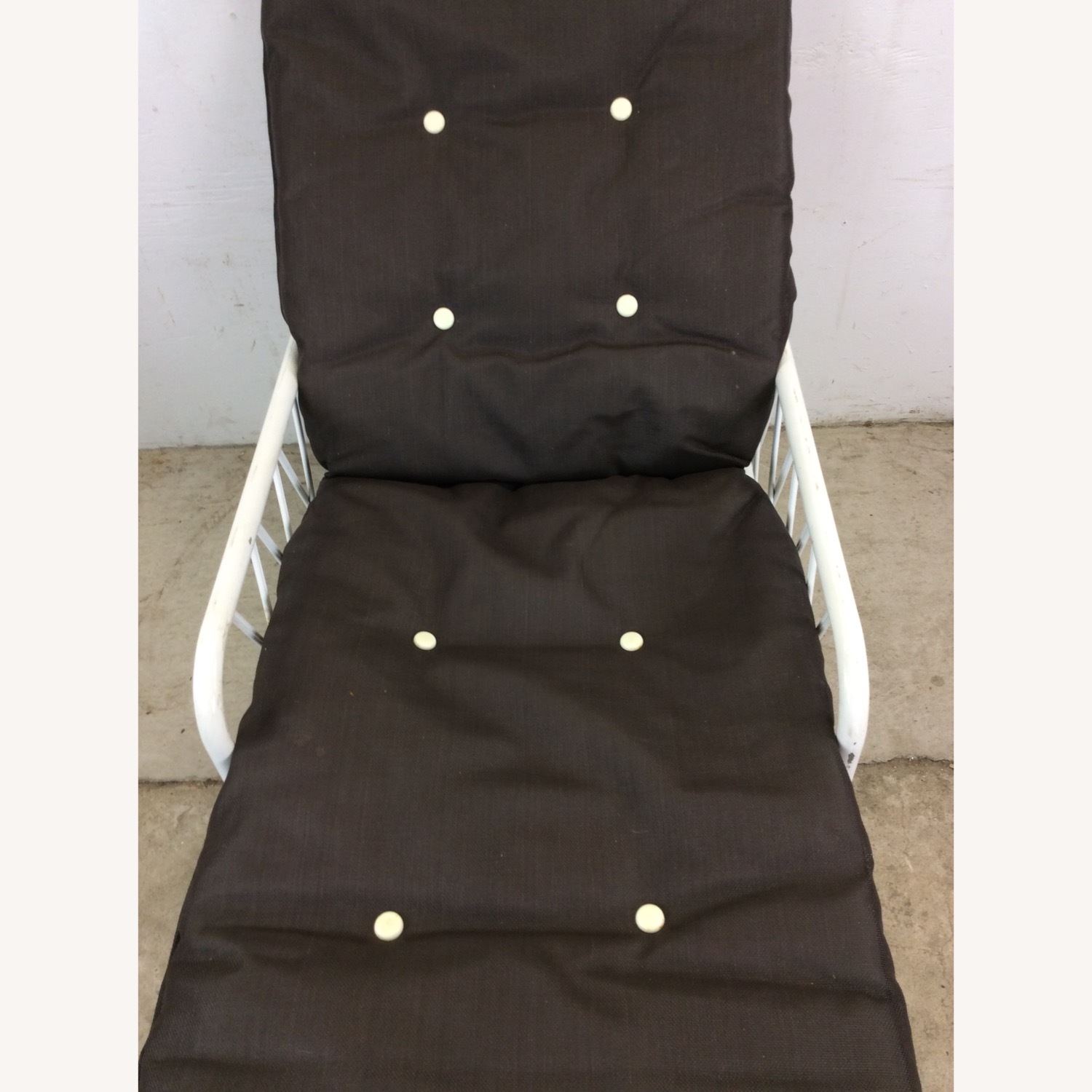 Vintage Outdoor Patio Adjustable Aluminum Lounger - image-8