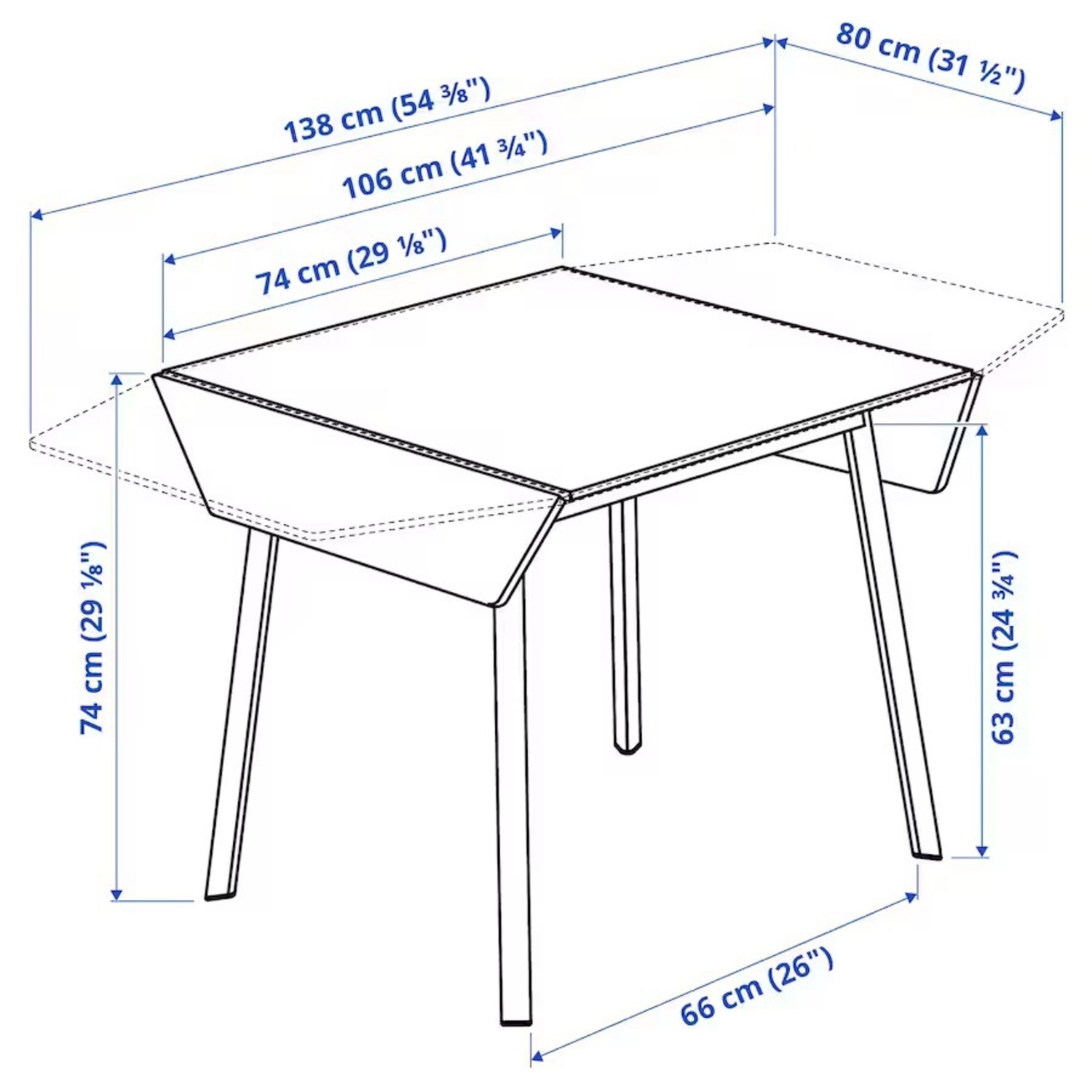 IKEA ドロップリーフテーブル PS 2012 IKEA PS 2012 drop-leaf table bamboo/white - IKEA