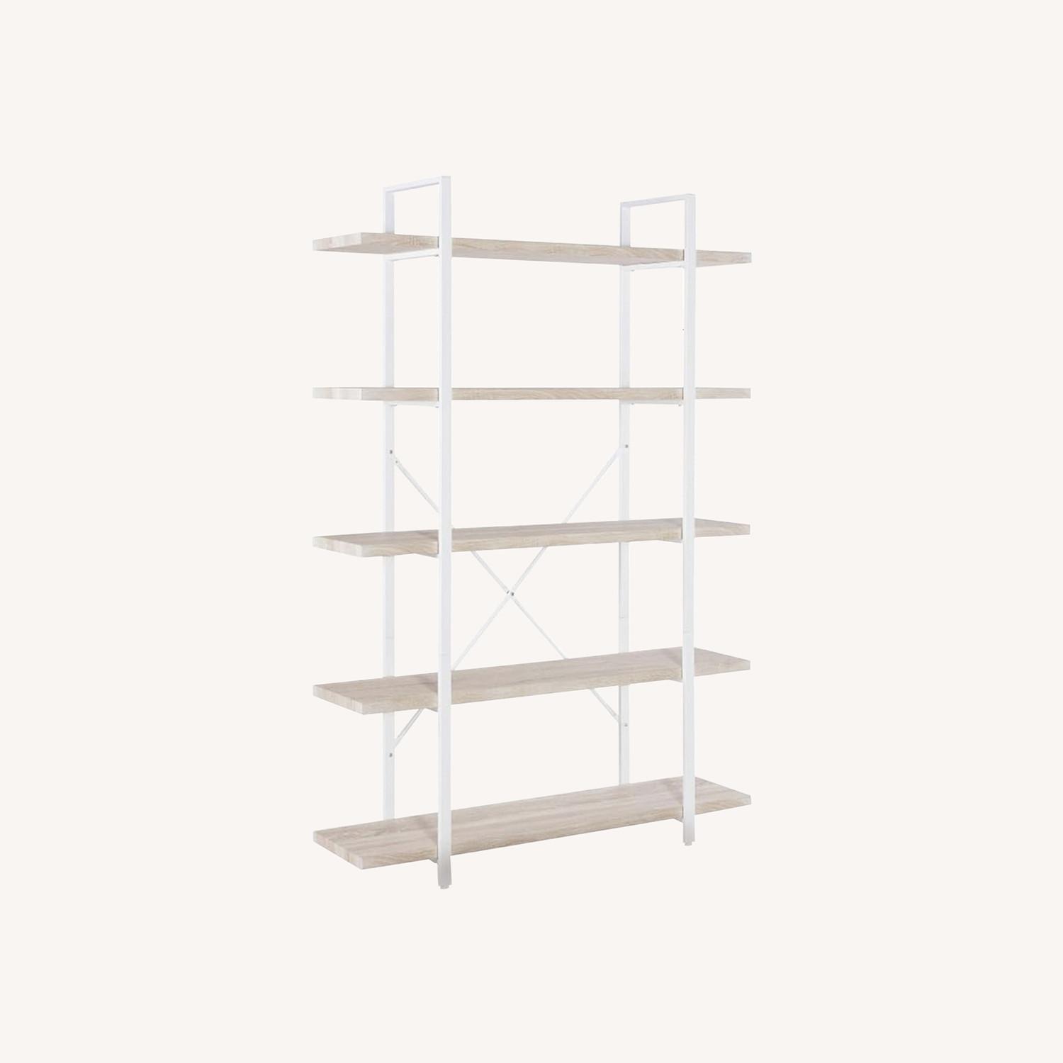 HOMISSUE Light Oak 5-level Shelf - image-0