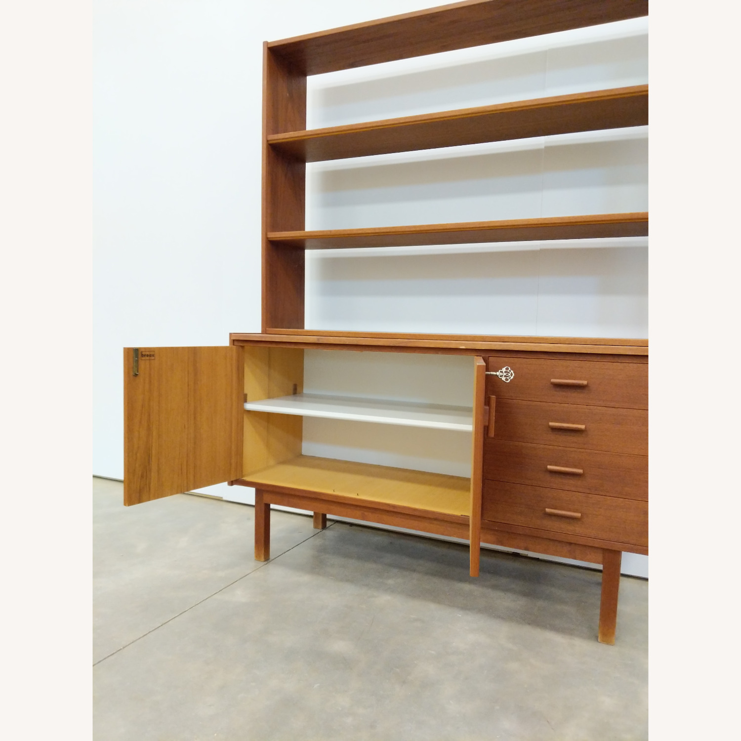 Vintage Swedish Teak Sideboard / Secretary Desk - image-4