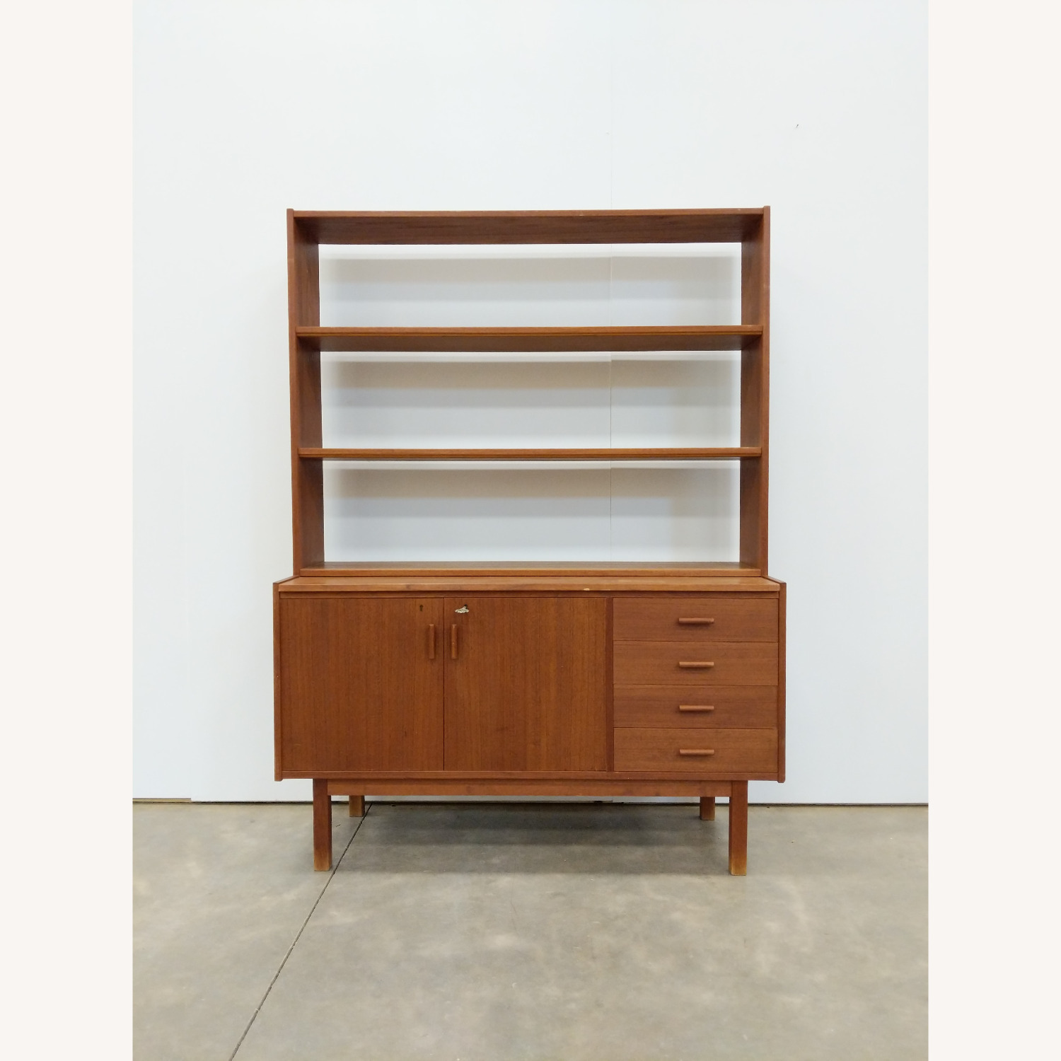 Vintage Swedish Teak Sideboard / Secretary Desk - image-1