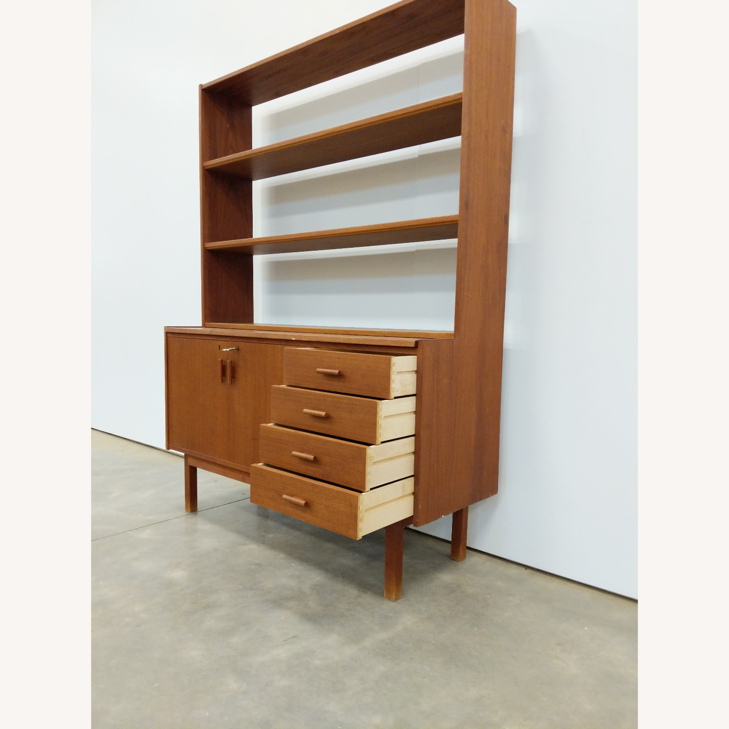 Vintage Swedish Teak Sideboard / Secretary Desk - image-3