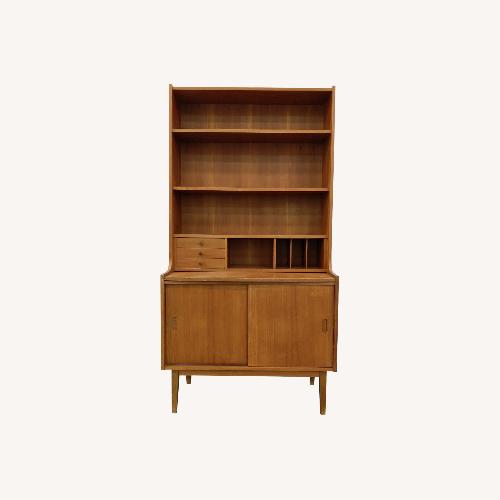 Used Vintage Danish Teak Secretary Desk / Bookshelf for sale on AptDeco