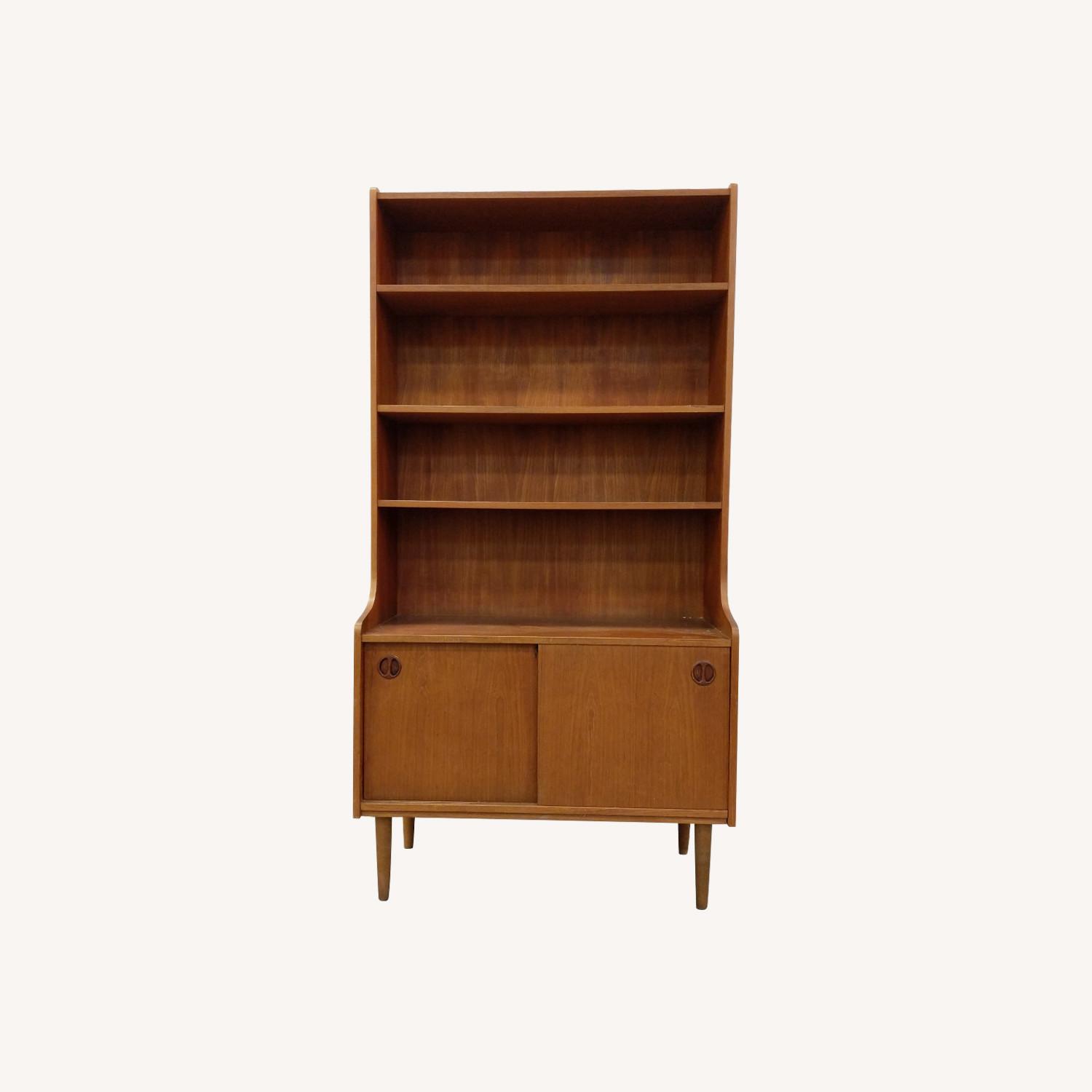 Vintage Danish Modern Teak Bookshelf / Cabinet - image-0