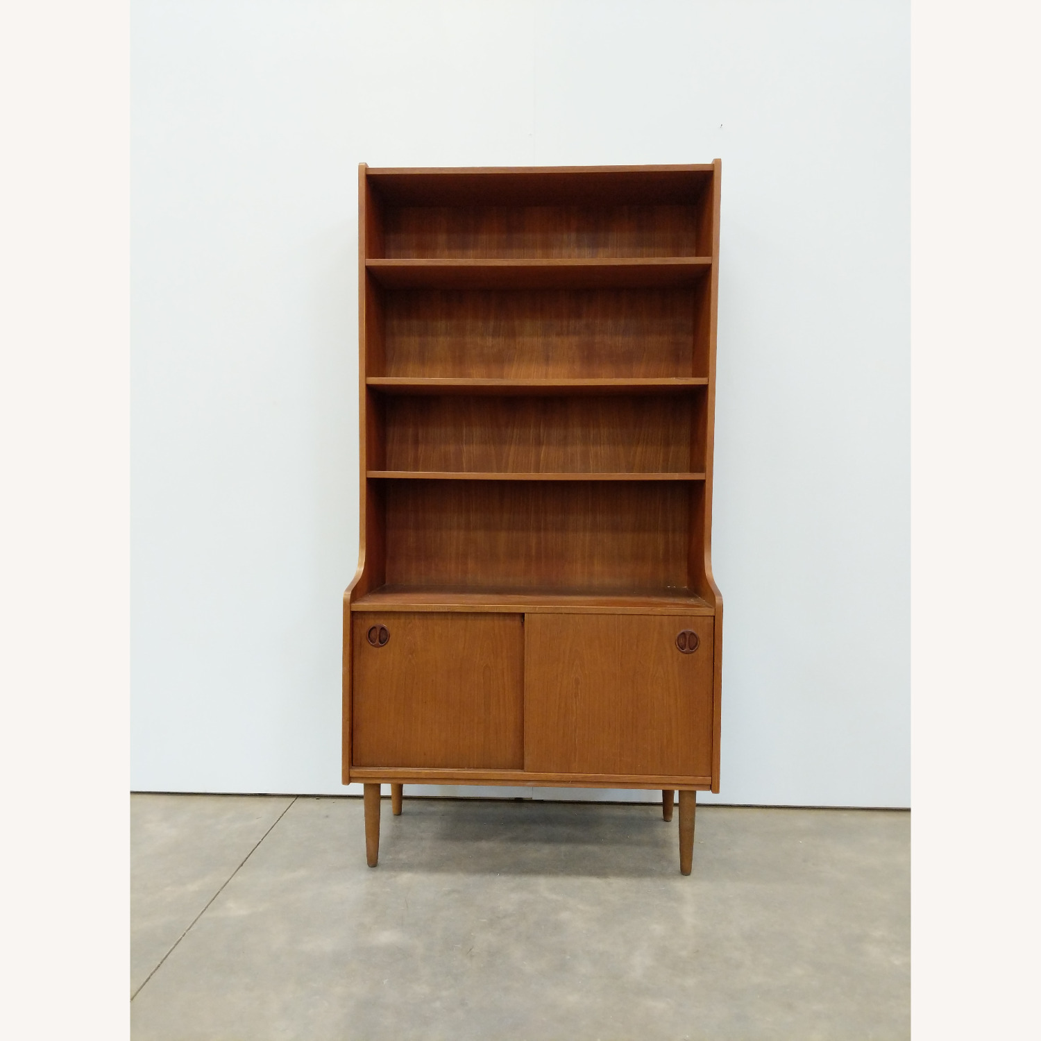 Vintage Danish Modern Teak Bookshelf / Cabinet - image-1