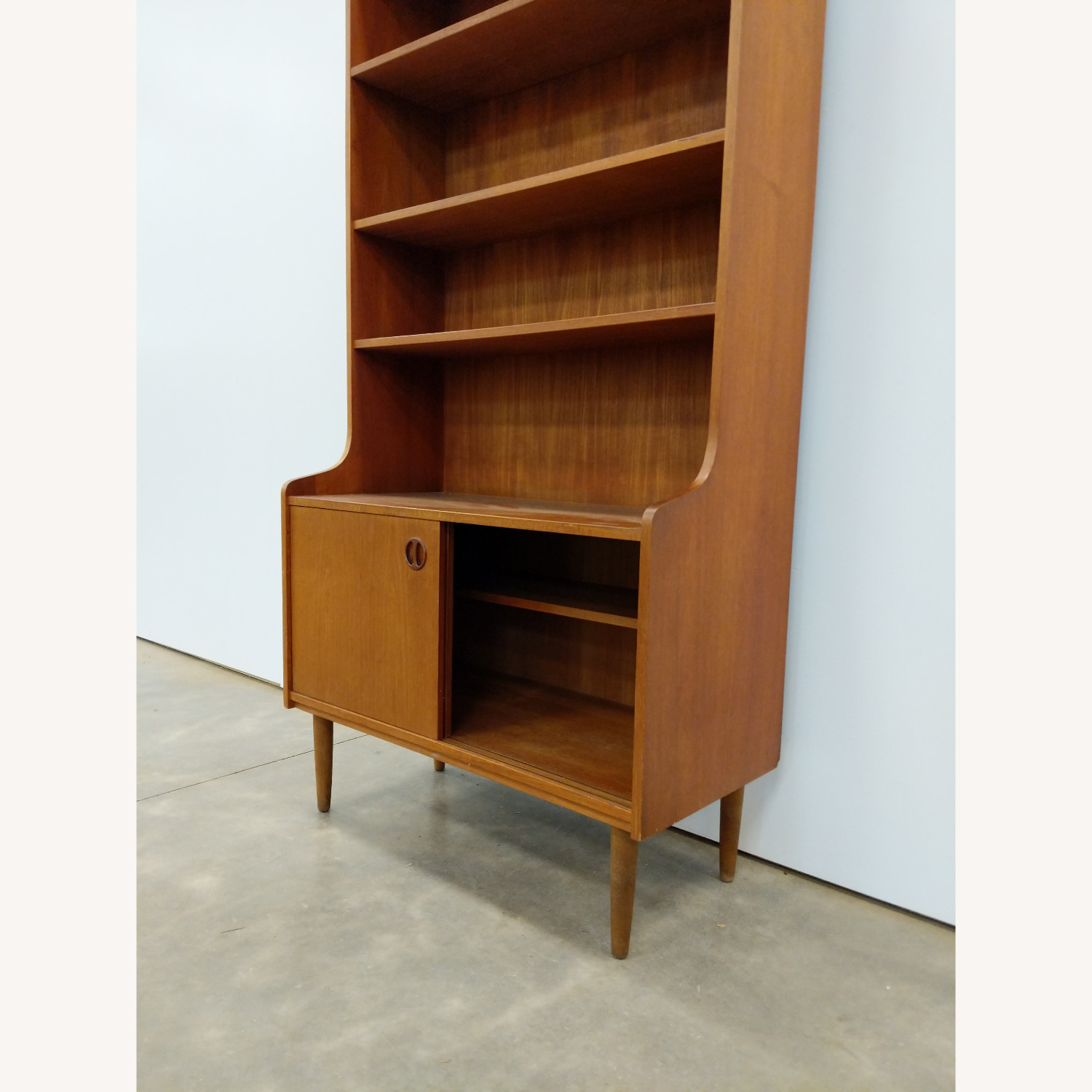 Vintage Danish Modern Teak Bookshelf / Cabinet - image-3