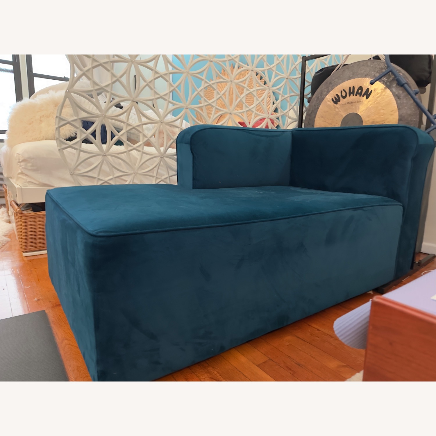 Joybird Chaise in Royale Cobalt (left arm) - image-2