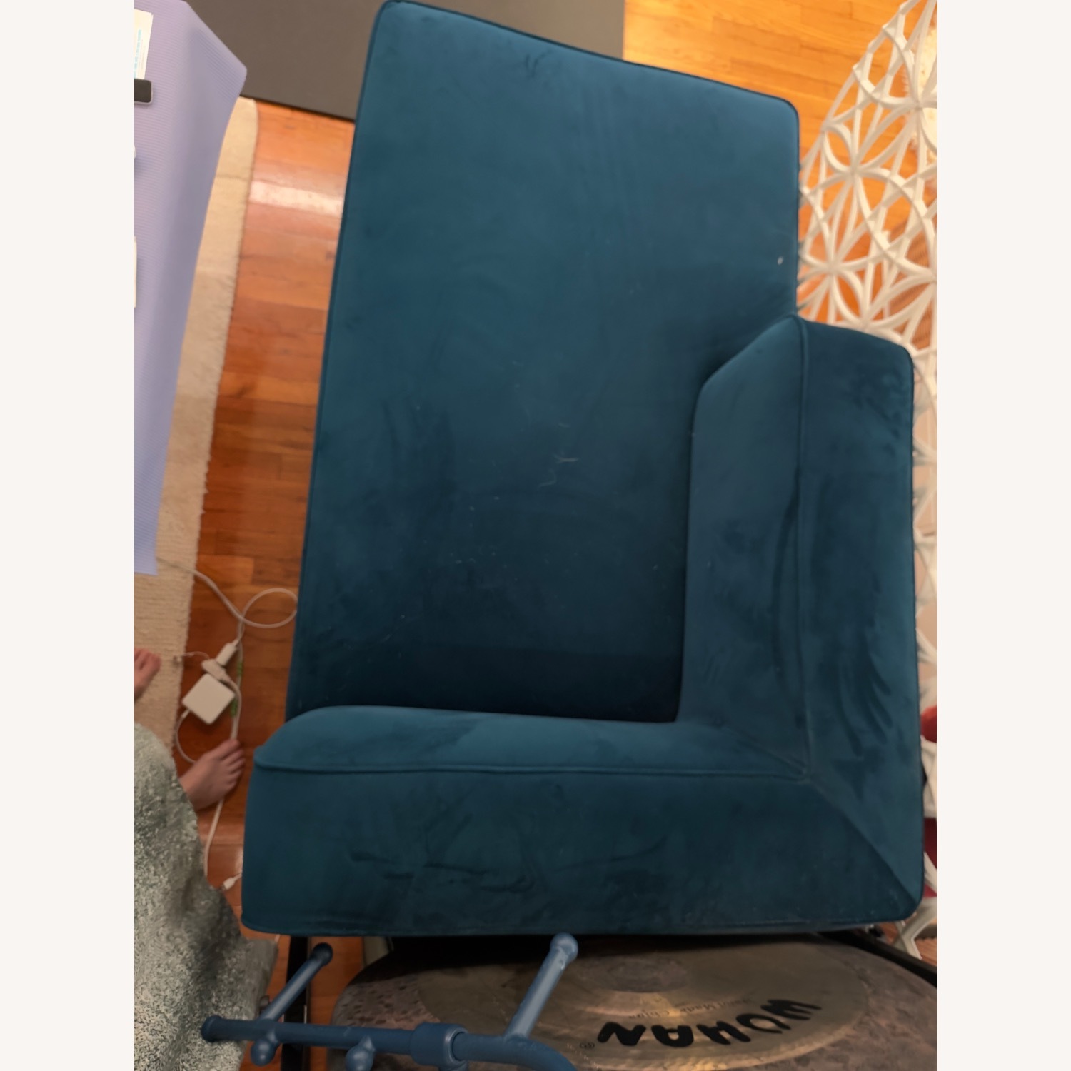 Joybird Chaise in Royale Cobalt (left arm) - image-4