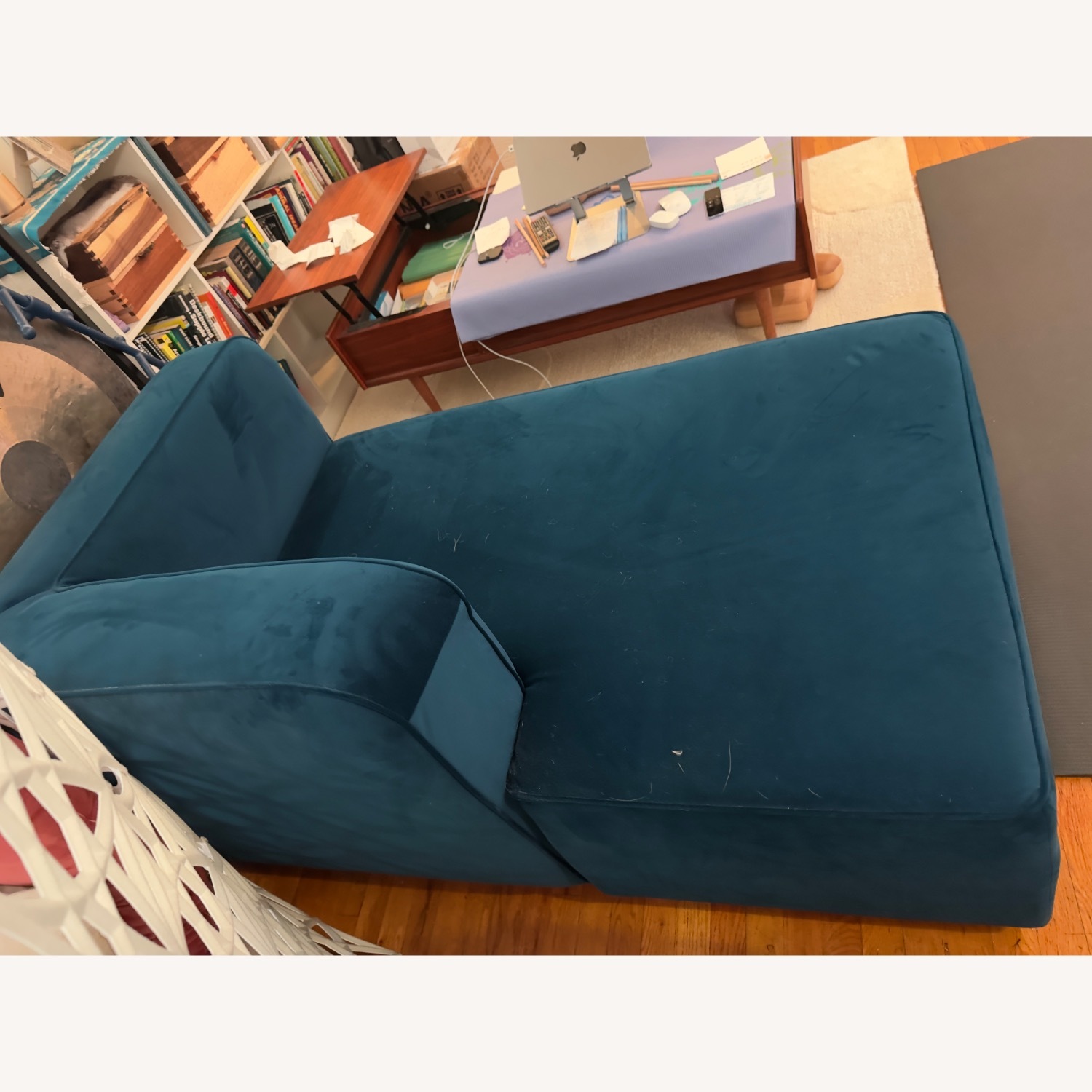 Joybird Chaise in Royale Cobalt (left arm) - image-3