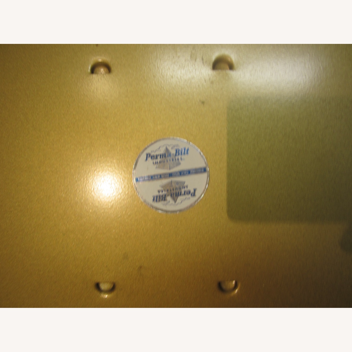 Vintage 50's Gold Tone Framed Mirror  - image-5
