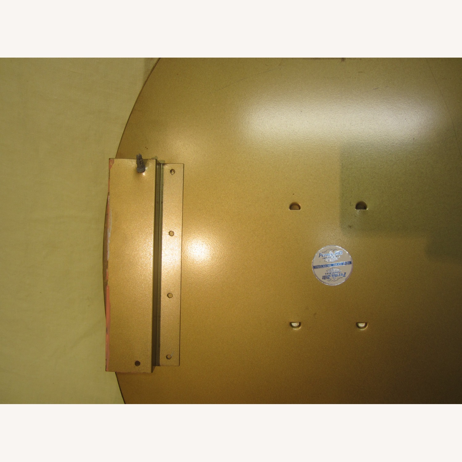 Vintage 50's Gold Tone Framed Mirror  - image-8