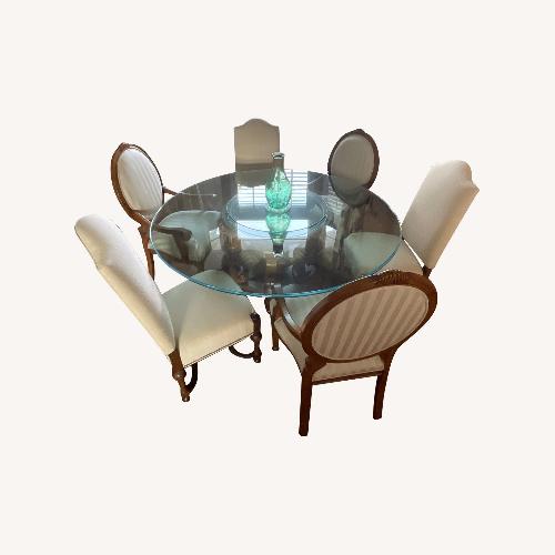 Used Solid Wood Luxury Dining Set for sale on AptDeco