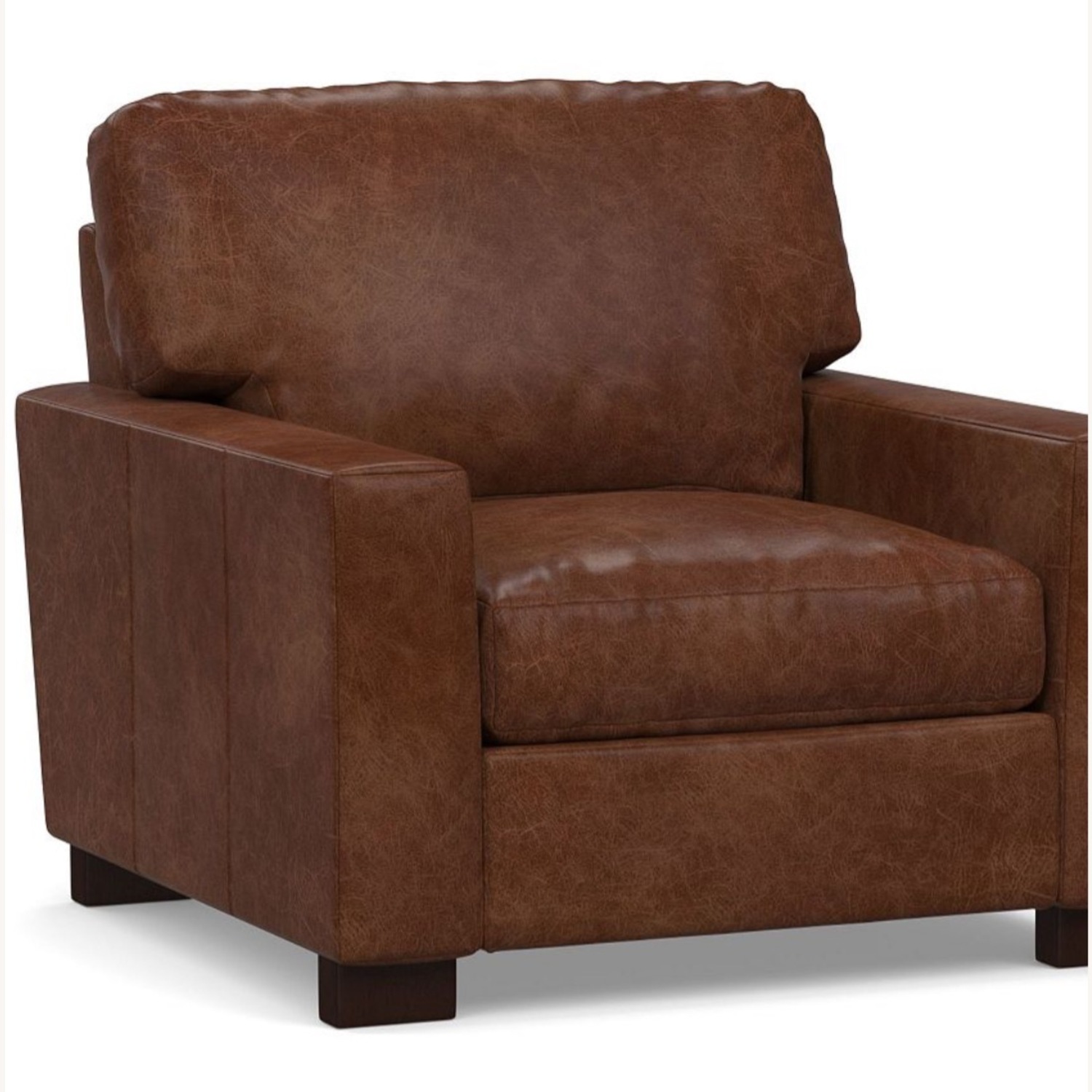 Pottery Barn Turner Leather Chair - image-1