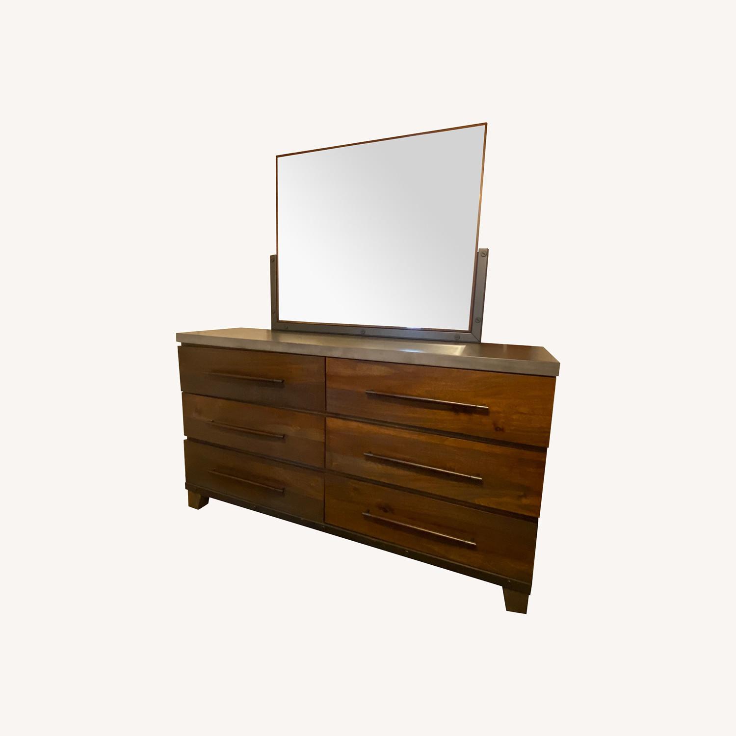 Austin Group Silo Dresser with Mirror - image-0