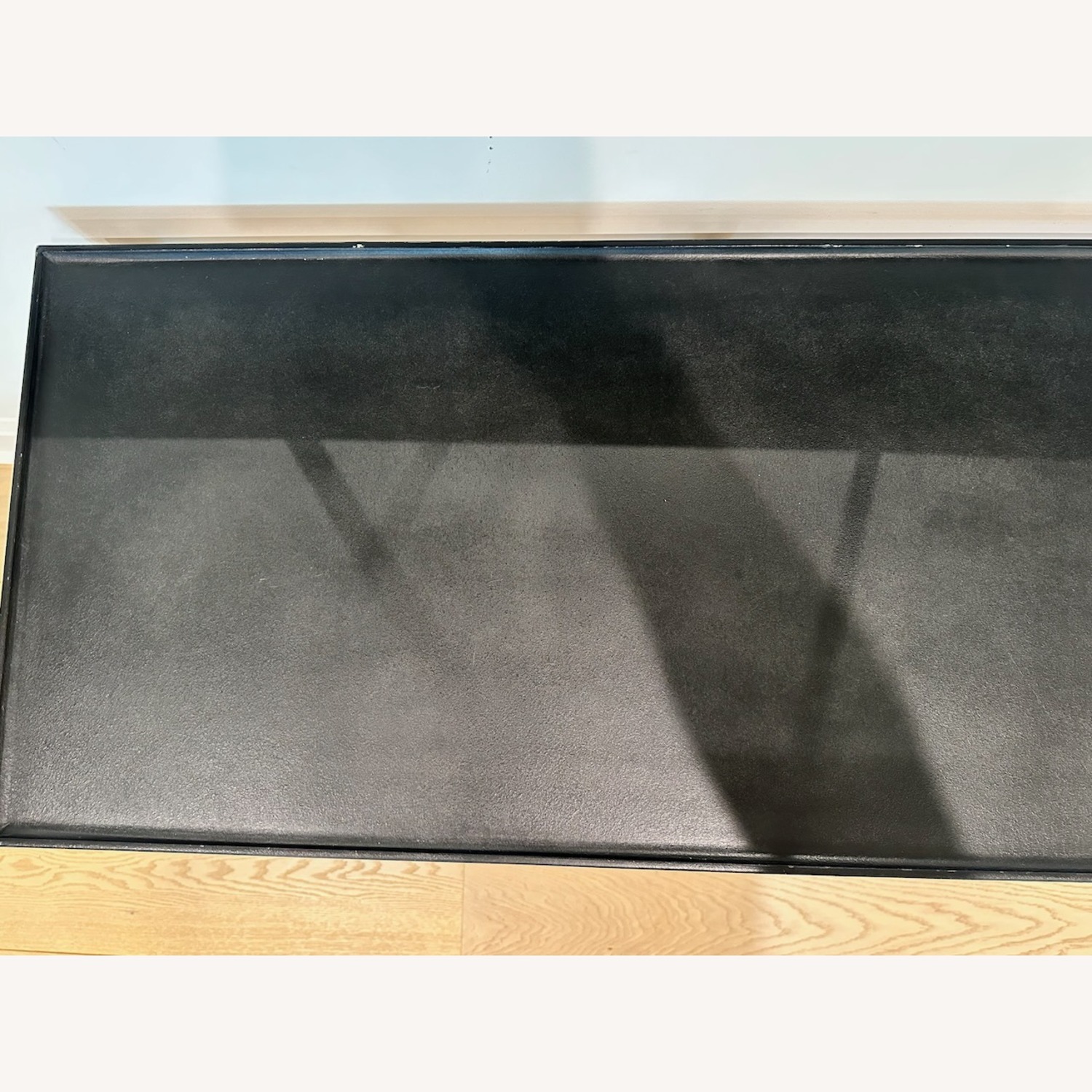 Silviano 84" Rectangular Black Iron and Steel Console Table - image-4