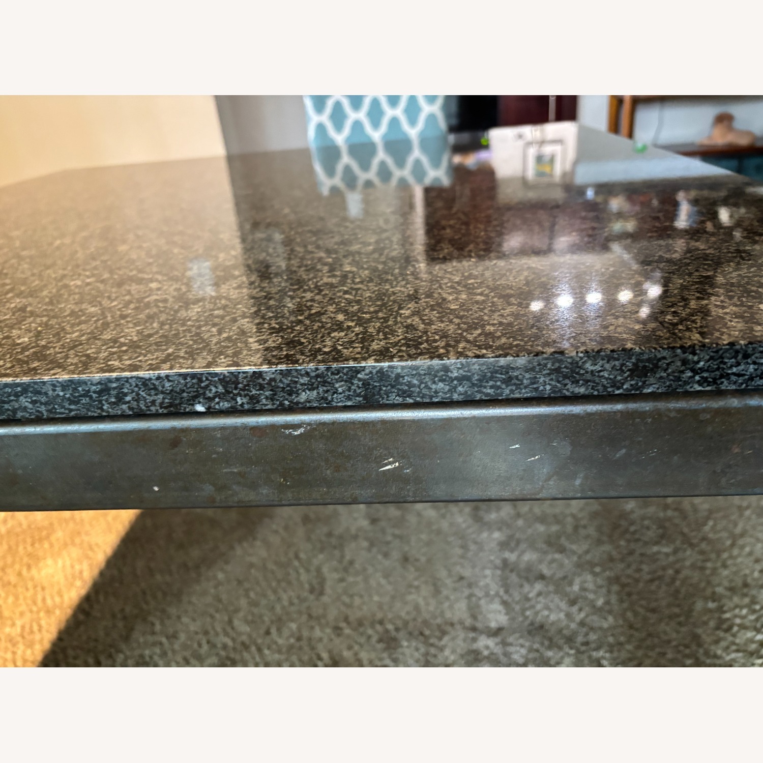 Room & Board Granite and Metal Parsons Table - image-5
