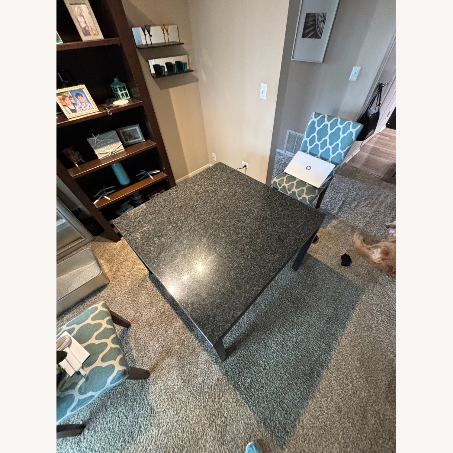 Room & Board Granite and Metal Parsons Table - image-2