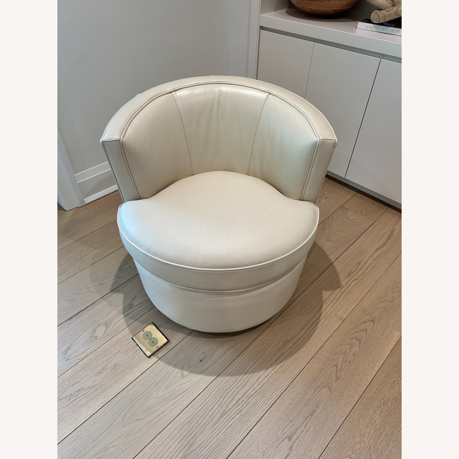 Room&Board Otis Leather Swivel Chair - image-1