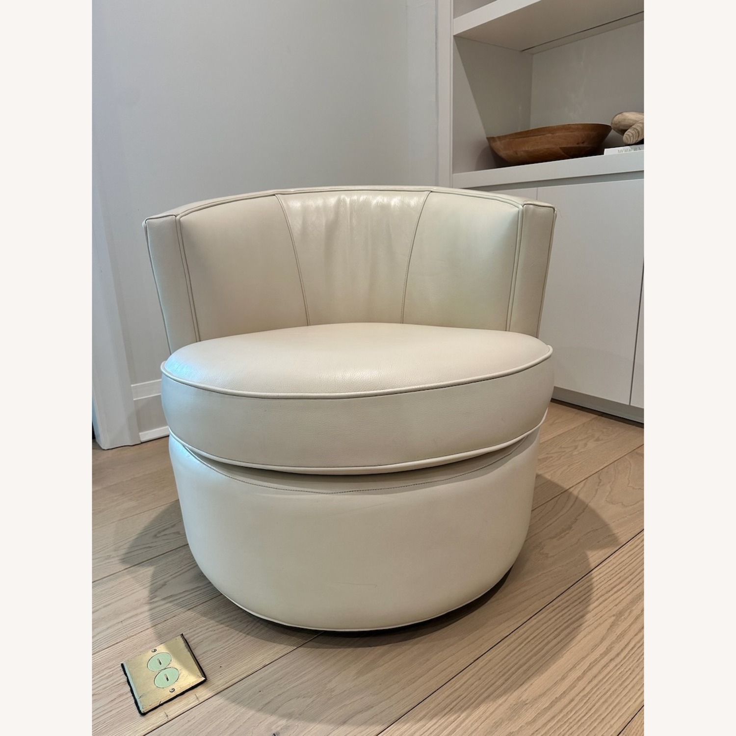 Room&Board Otis Leather Swivel Chair - image-14