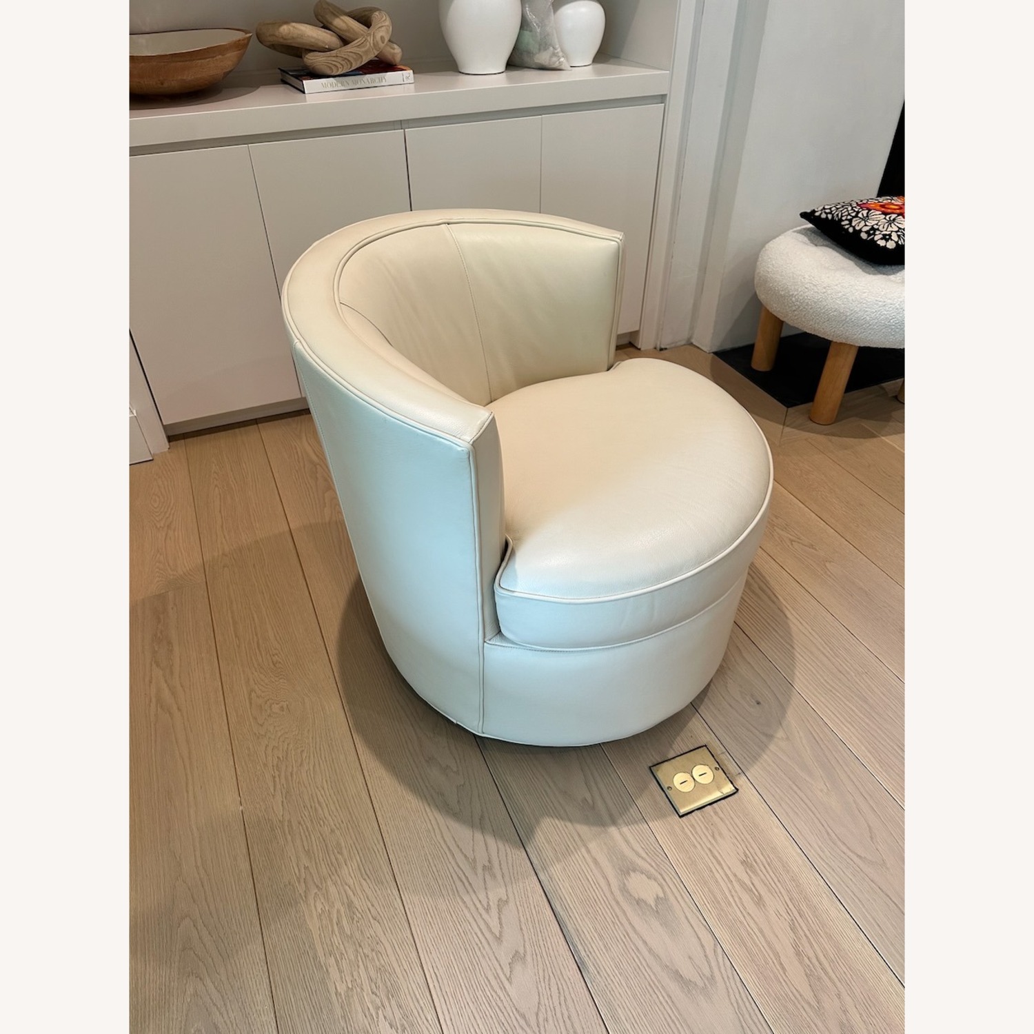 Room&Board Otis Leather Swivel Chair - image-3