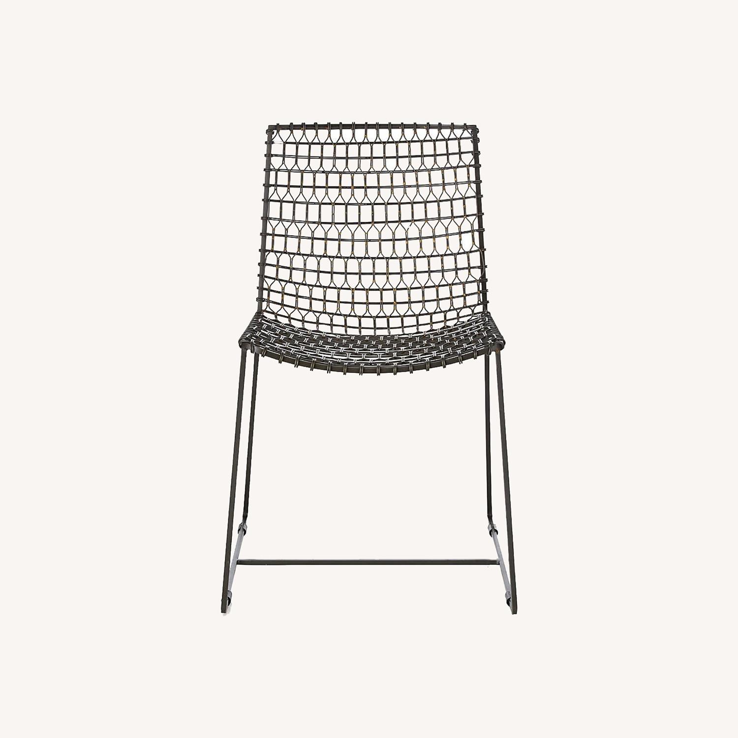Crate & Barrel Tig Metal Dining Chair - image-0