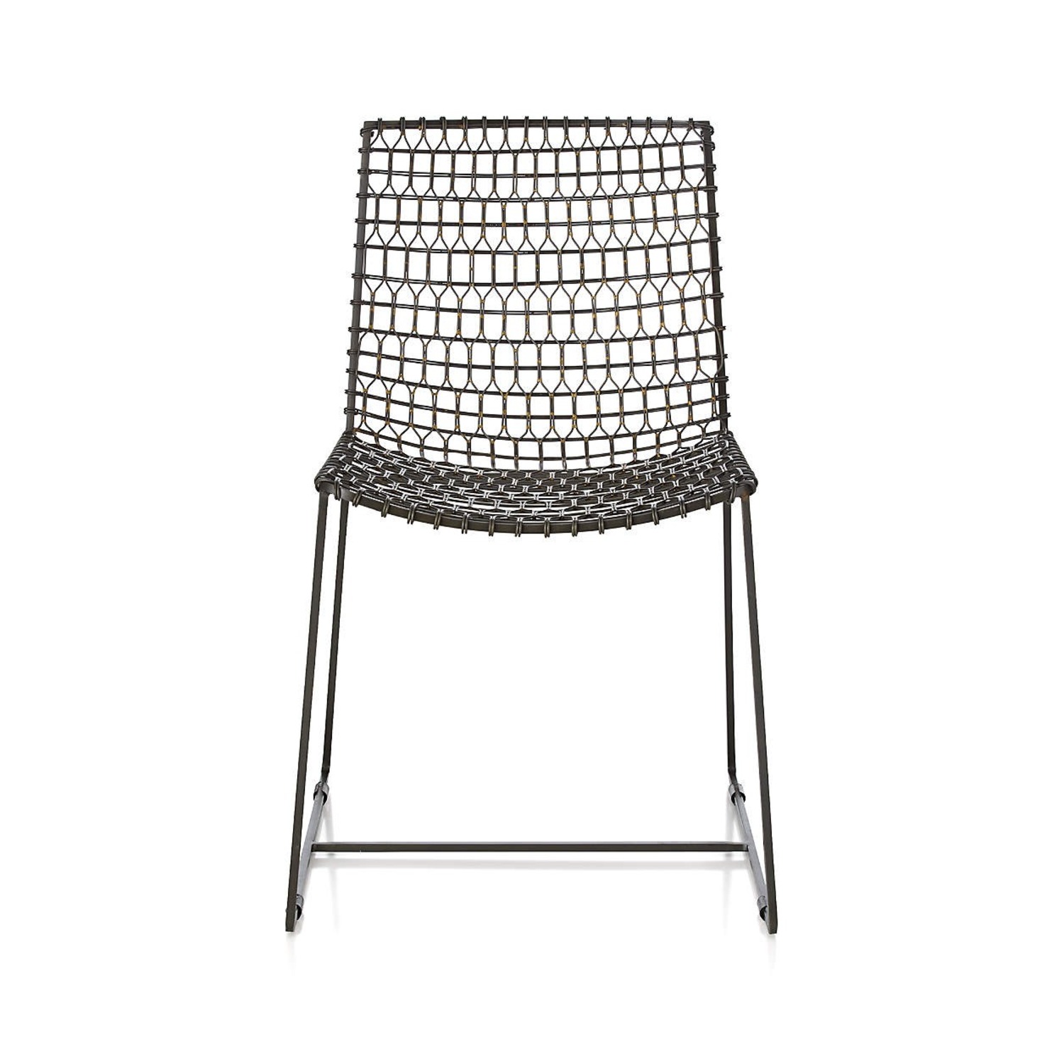Crate & Barrel Tig Metal Dining Chair - image-1