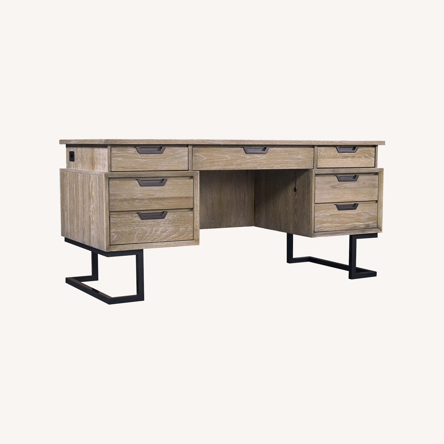 Aspen Home 66" Wood Executive Desk - image-0