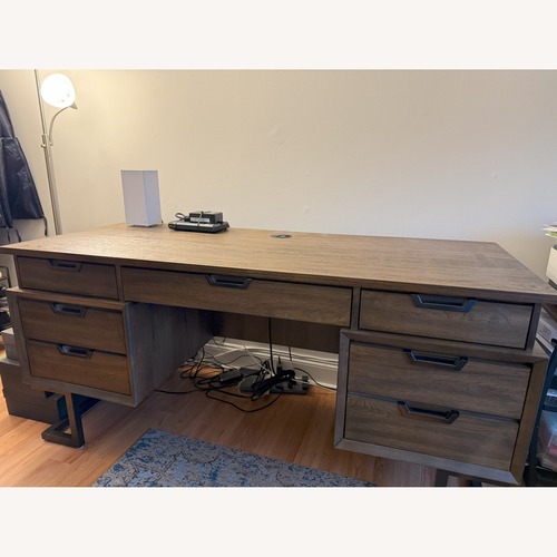 Used Aspen Home 66" Wood Executive Desk for sale on AptDeco