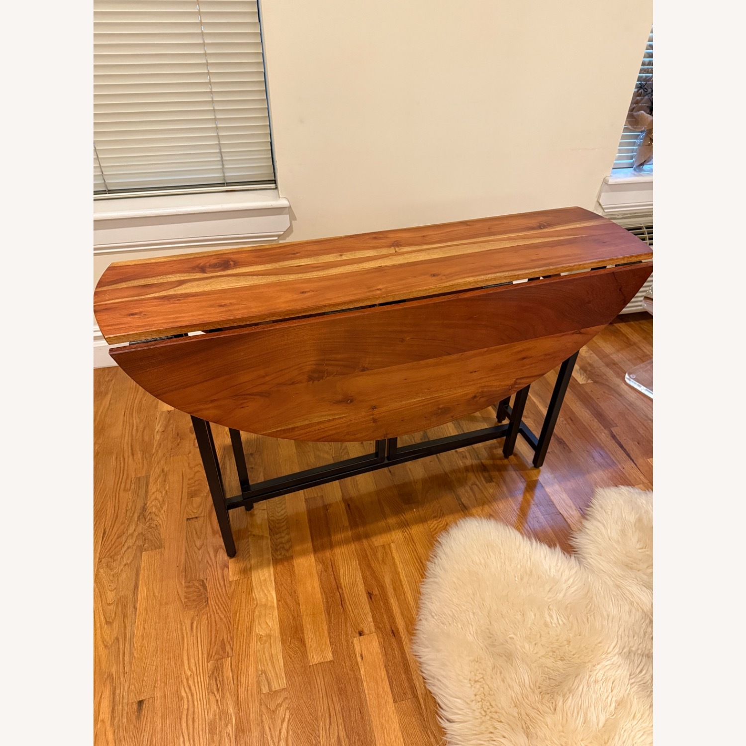 Crate & Barrel Origami Drop Leaf Dining Table - image-2