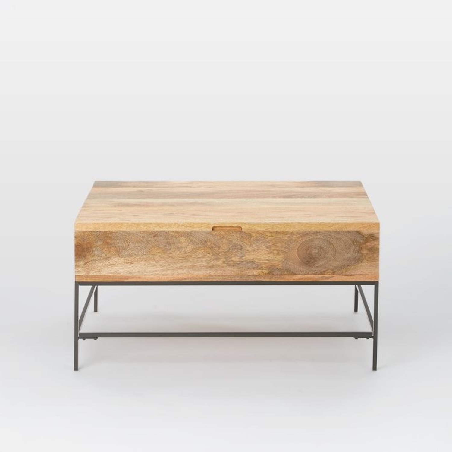 West Elm Industrial Storage Pop-Up Coffee Table - image-1