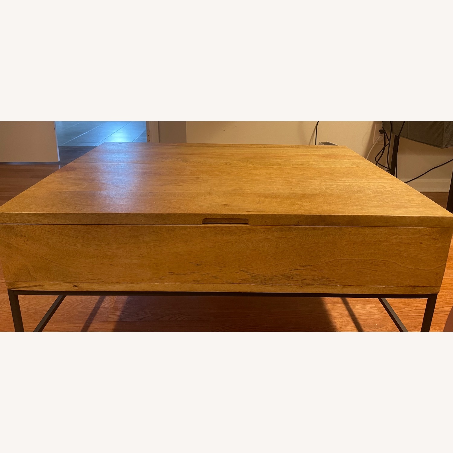 West Elm Industrial Storage Pop-Up Coffee Table - image-8