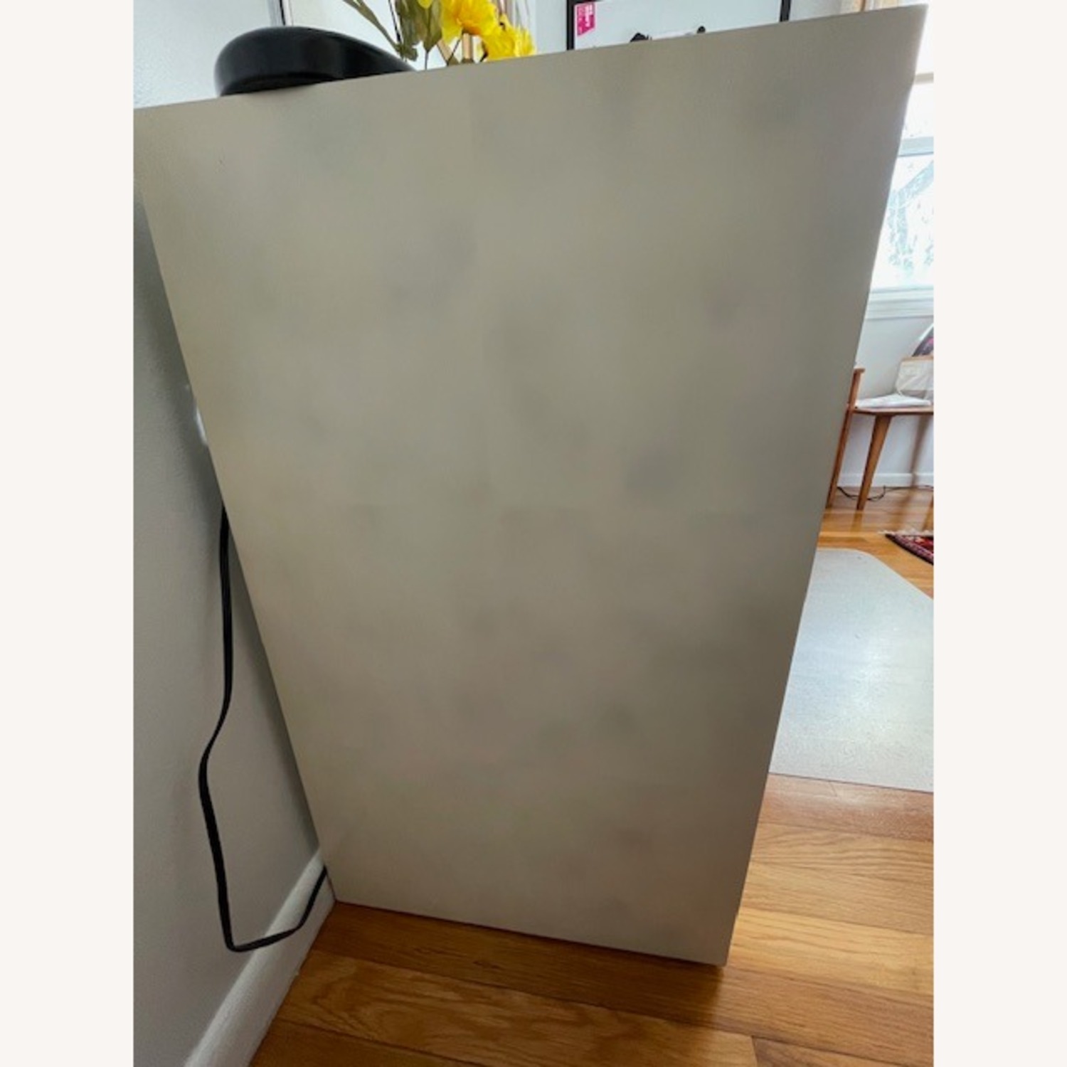 Long Desk Console Couch table in Ivory Lacquer - image-2