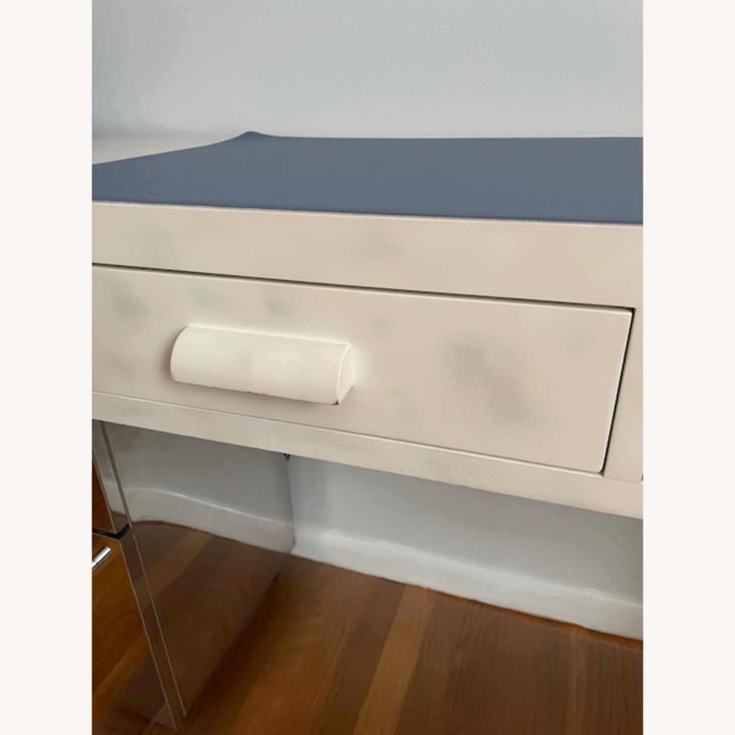 Long Desk Console Couch table in Ivory Lacquer - image-8