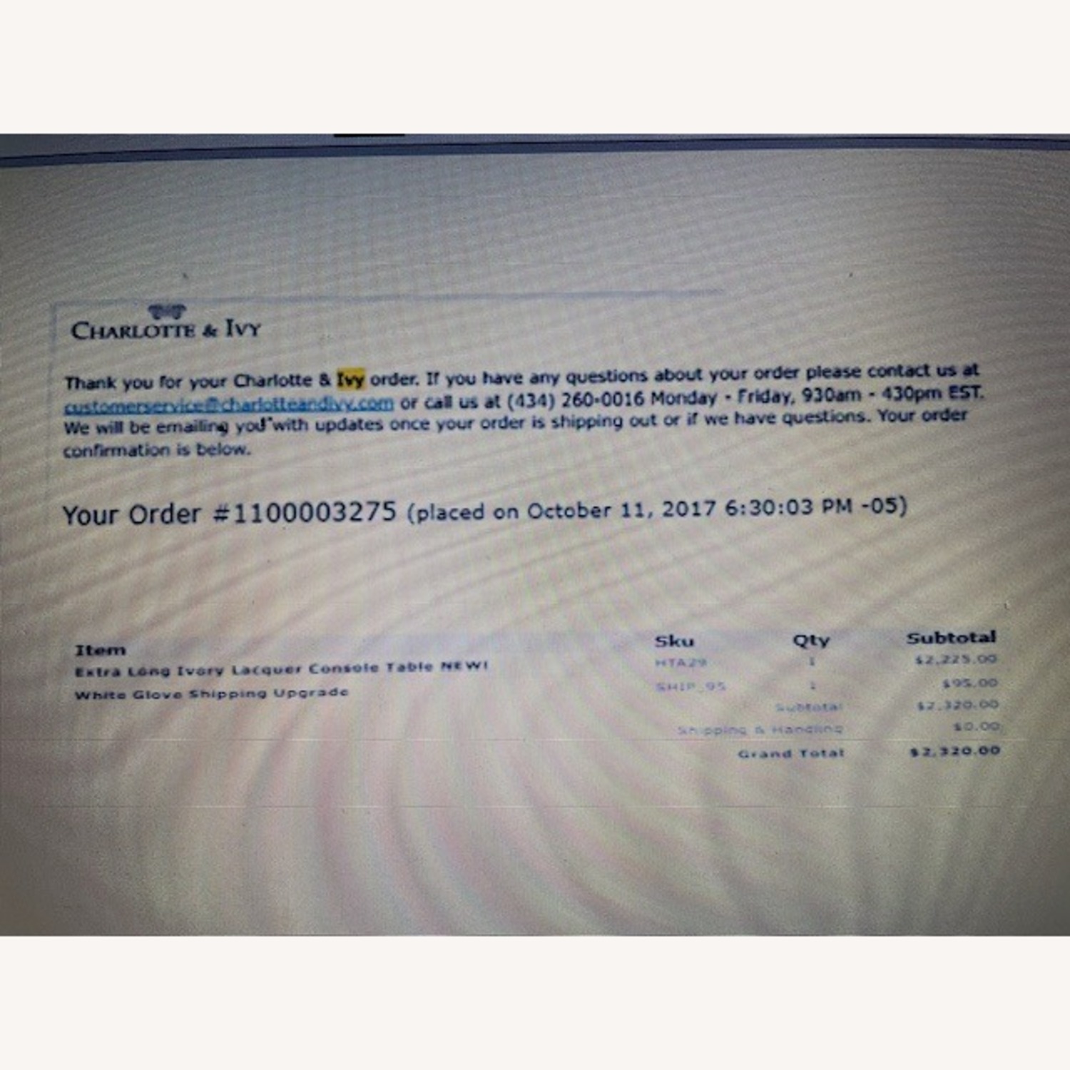 Long Desk Console Couch table in Ivory Lacquer - image-9