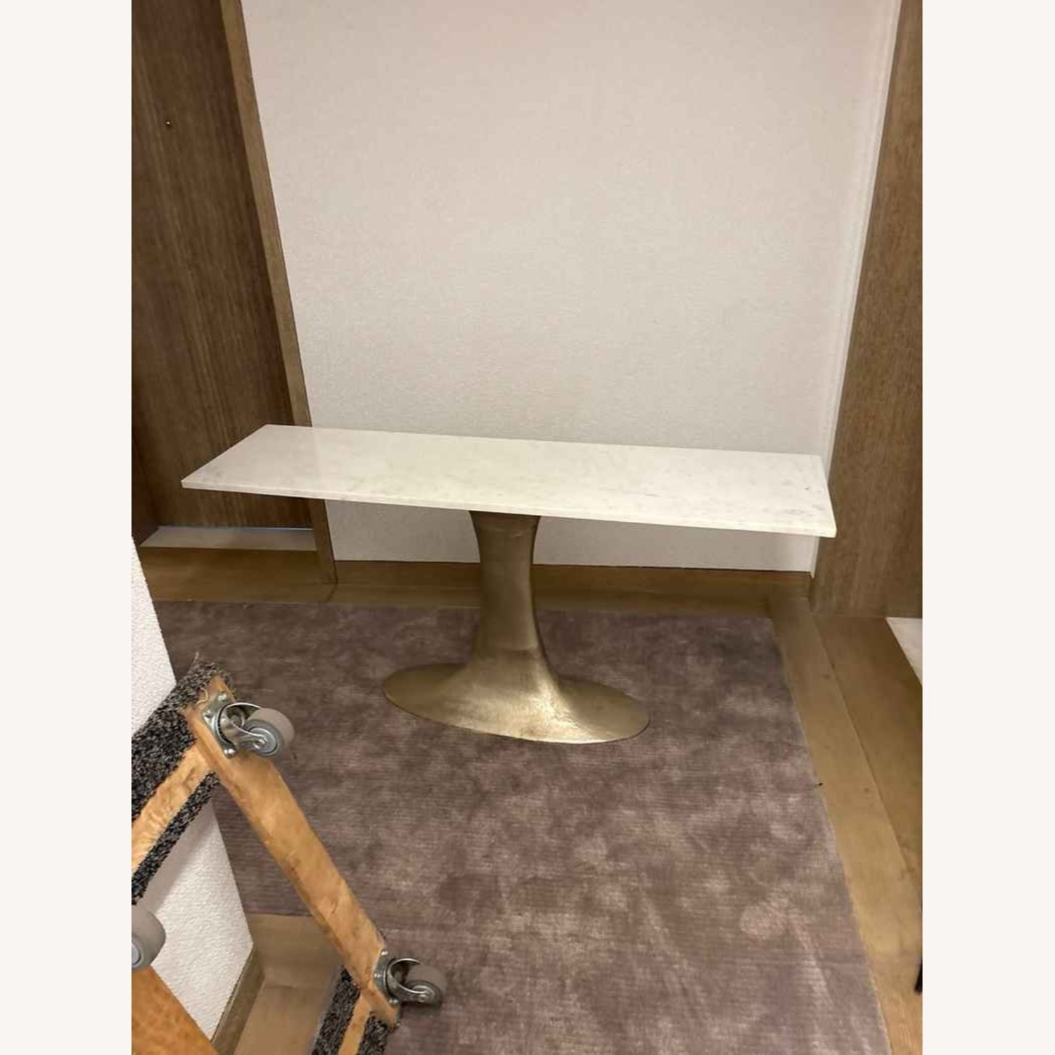 CB2 Marble Console Table - image-6