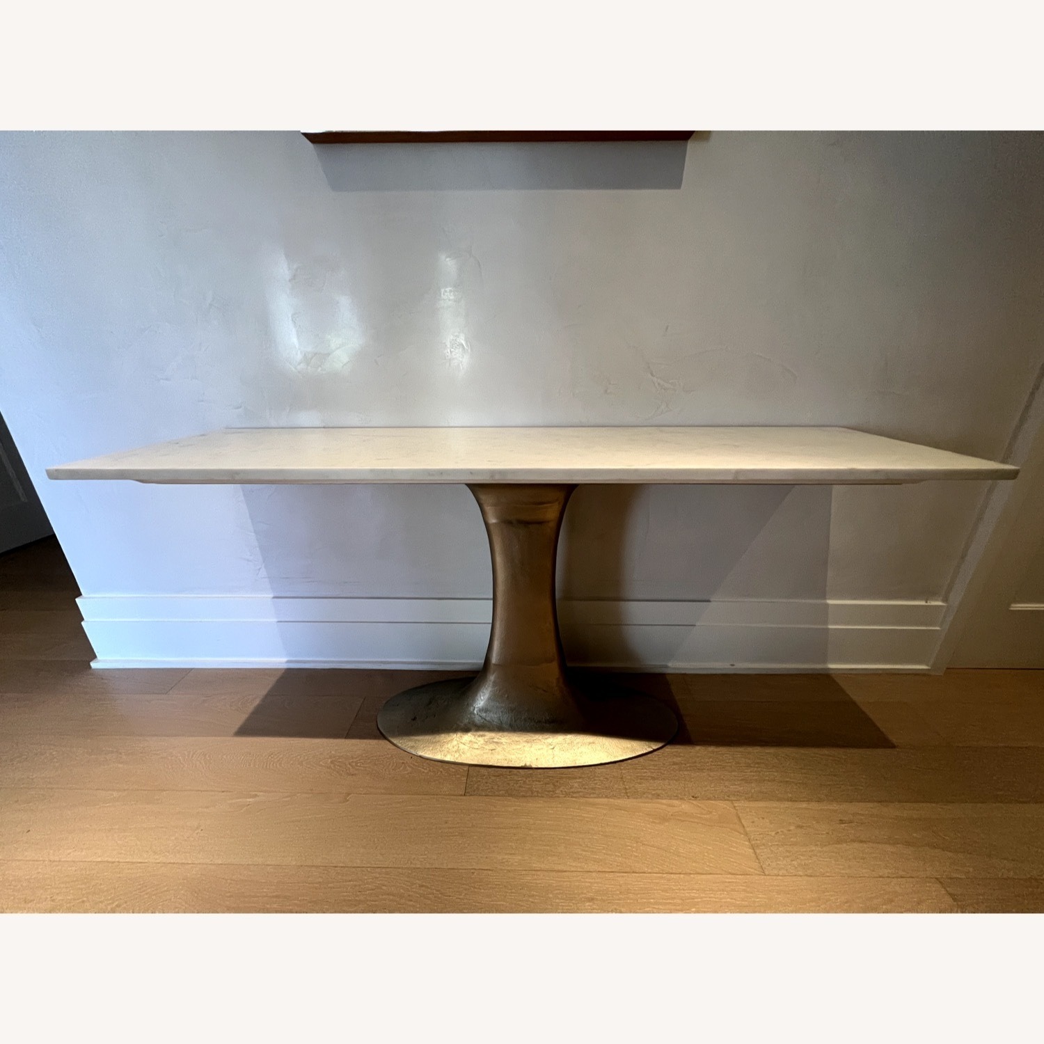 CB2 Marble Console Table - image-1
