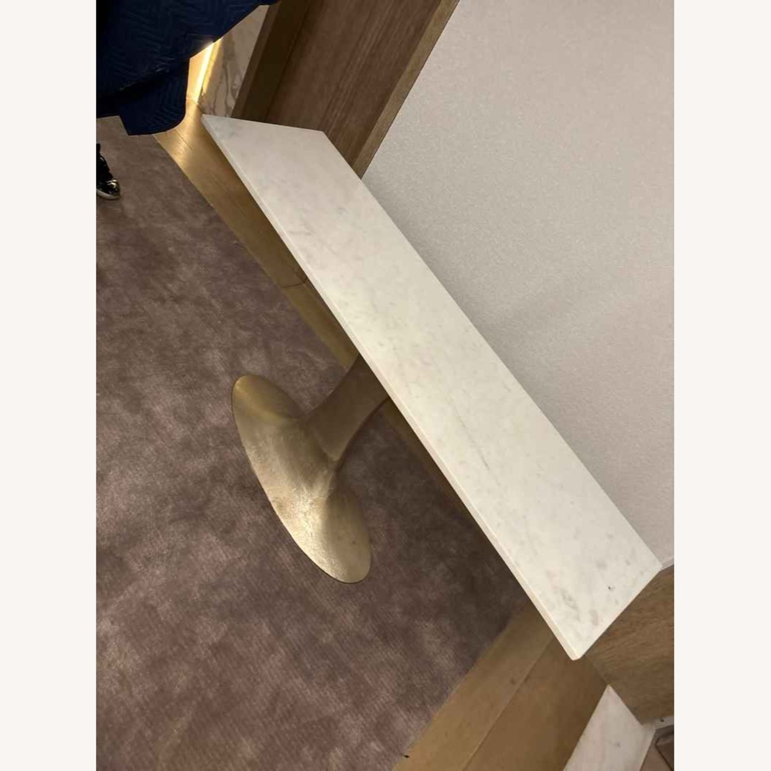 CB2 Marble Console Table - image-5