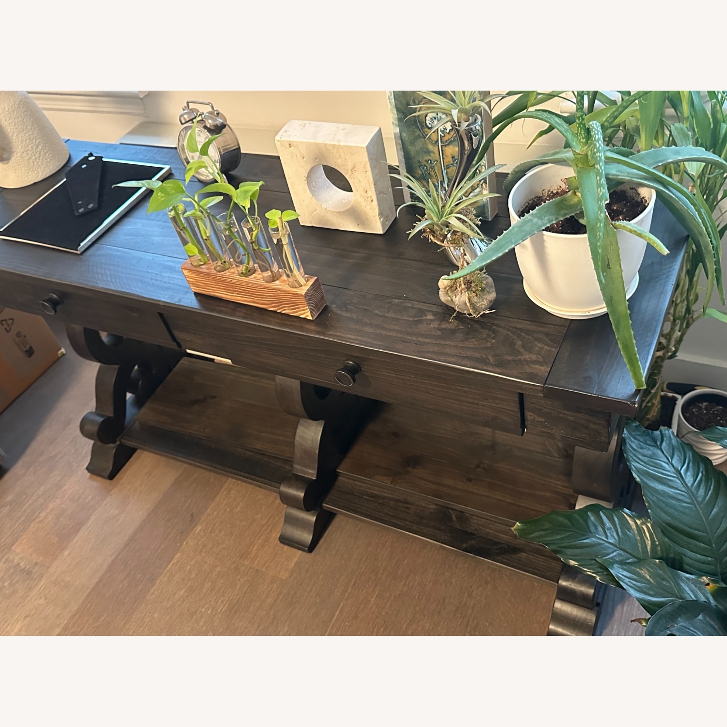 Charthouse Charcoal Sofa Table - image-4