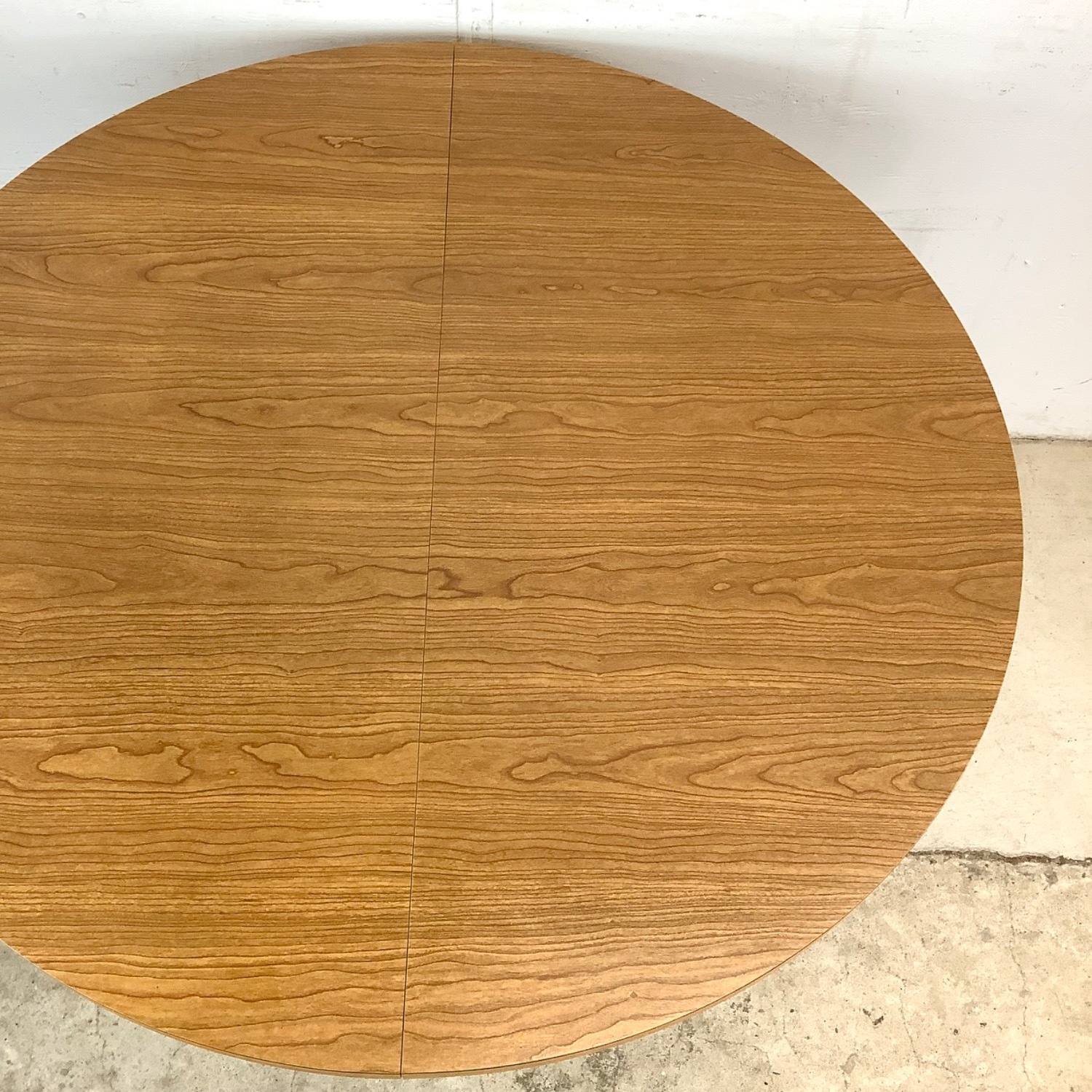 Mid-Century Round Dining Table W Leaf - image-6