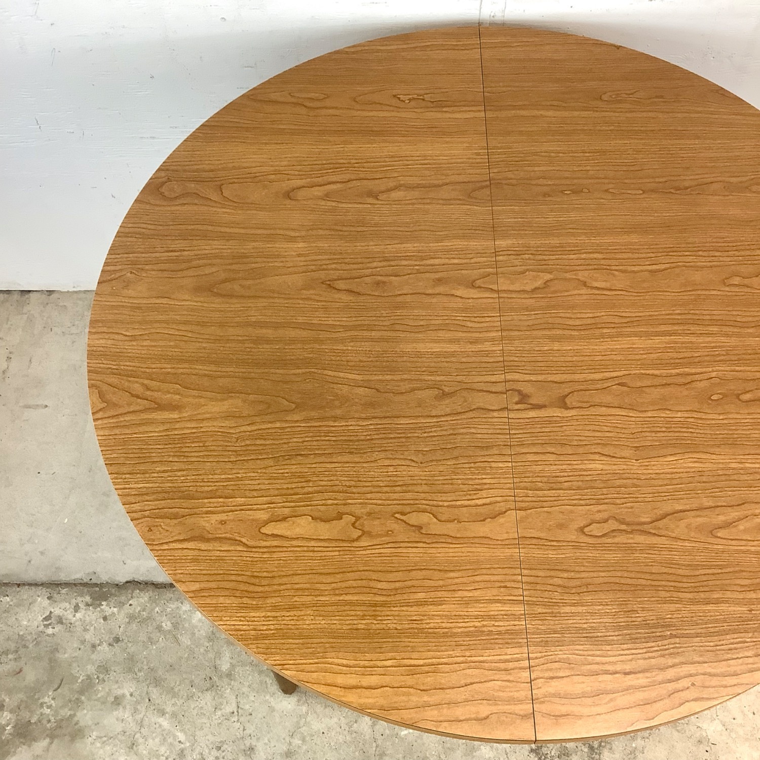 Mid-Century Round Dining Table W Leaf - image-4