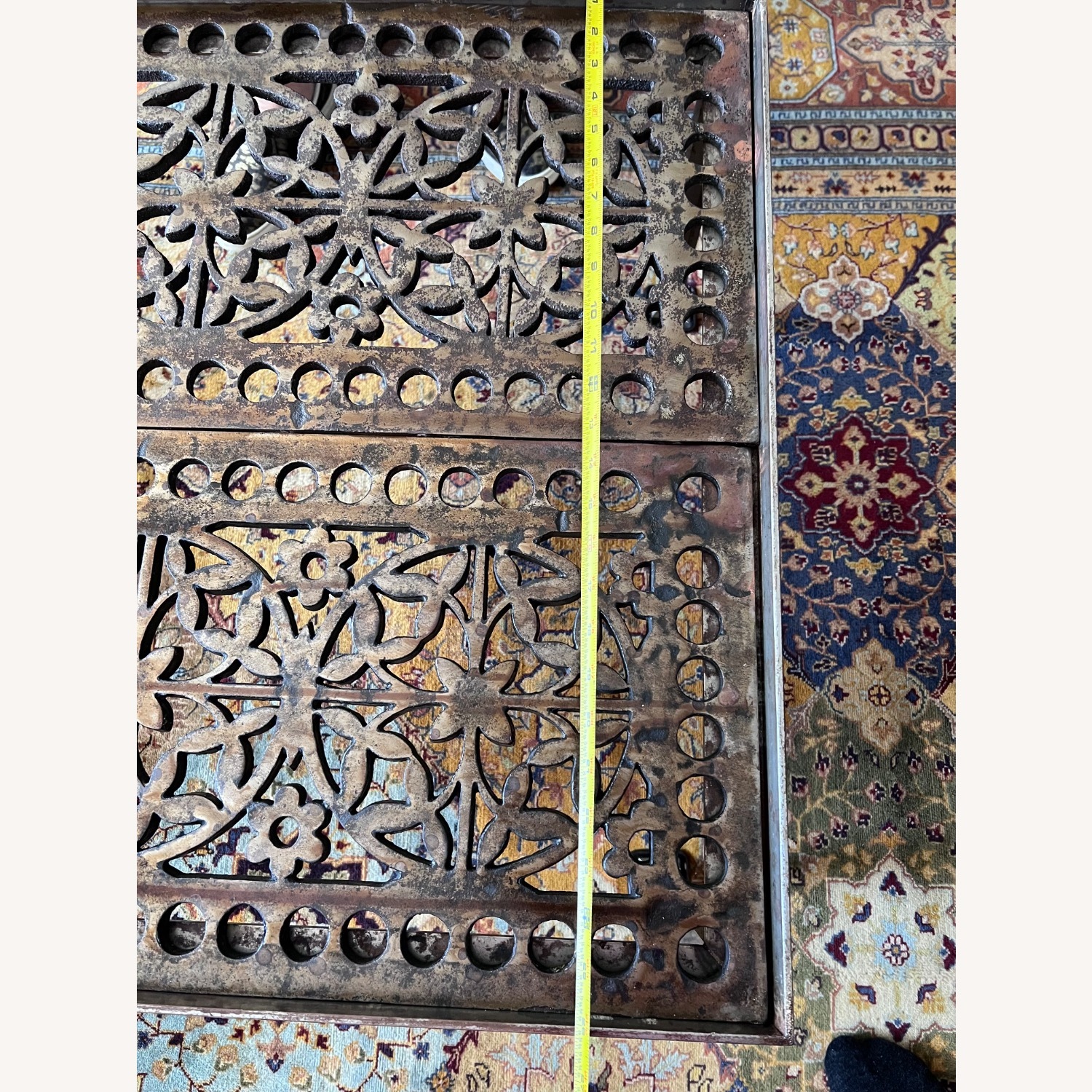 Steel Frame Coffee Table from English Heating Grid - image-3