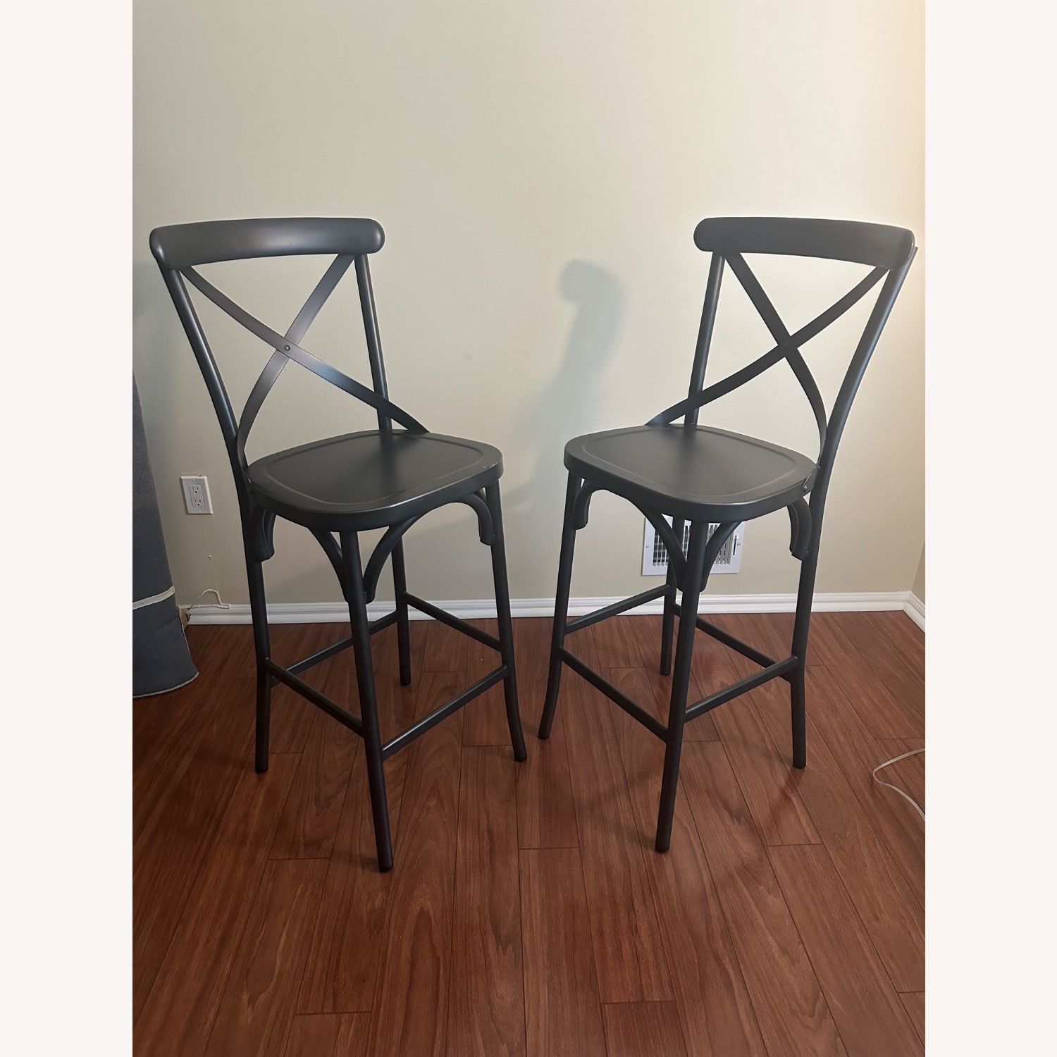 Pottery Barn X-Back Bar Stools - image-3