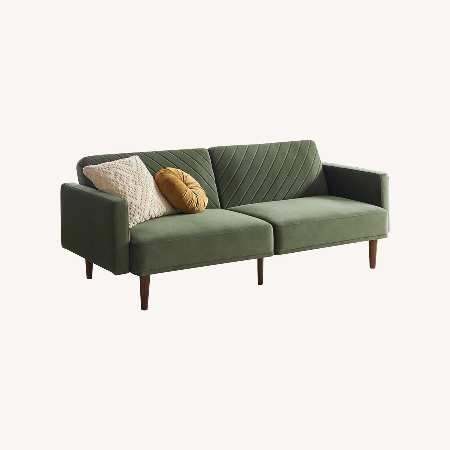 mopio Small Futon Olive Green - image-0