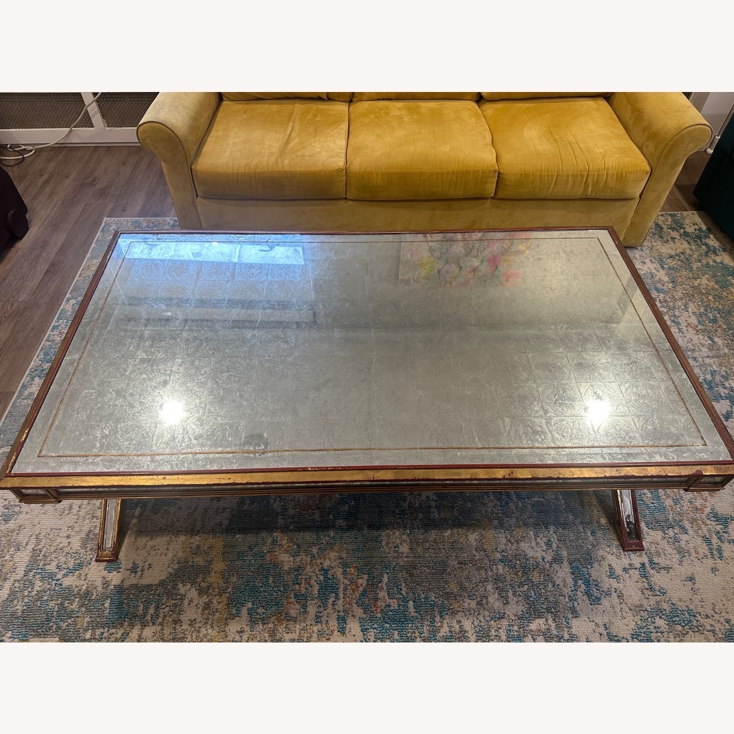 Lillian August Gold Mirrored Coffee Table  - image-8