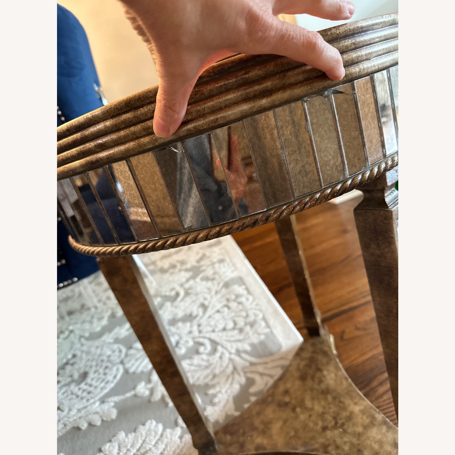 Horchow Champagne Table Ends - image-4