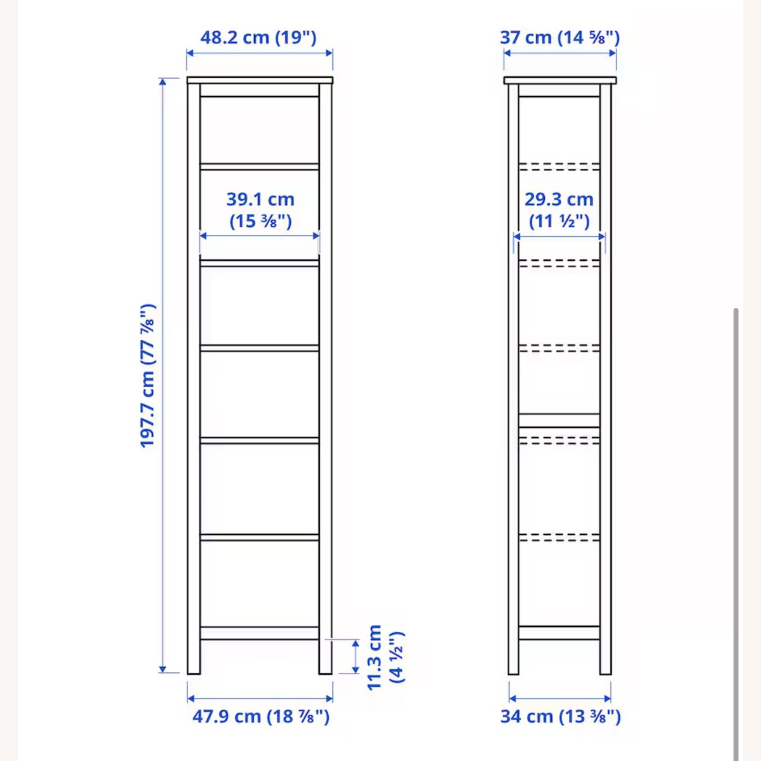 IKEA HEMNES Bookcase - image-3