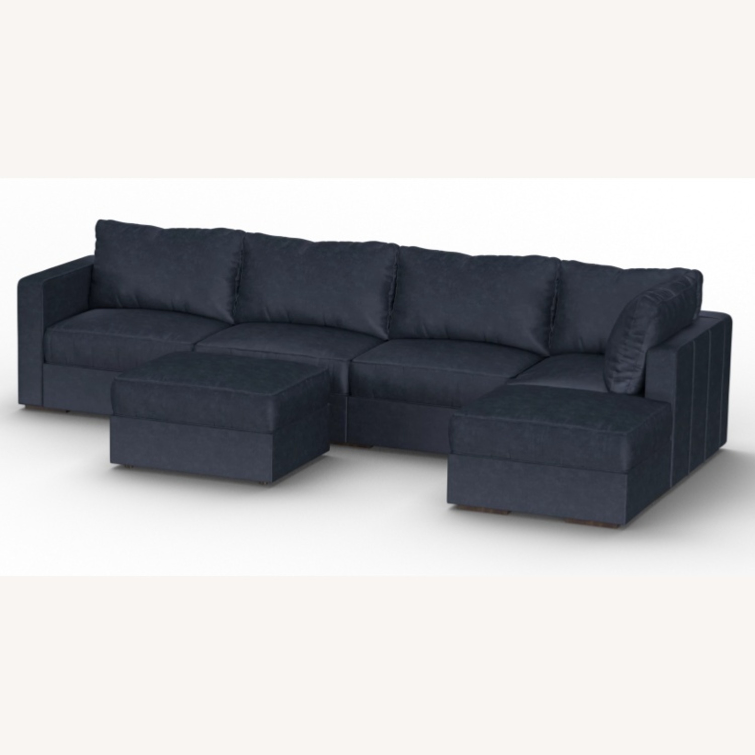 Lovesac 6 Seat Sactional - Royal Micro Velvet - image-6