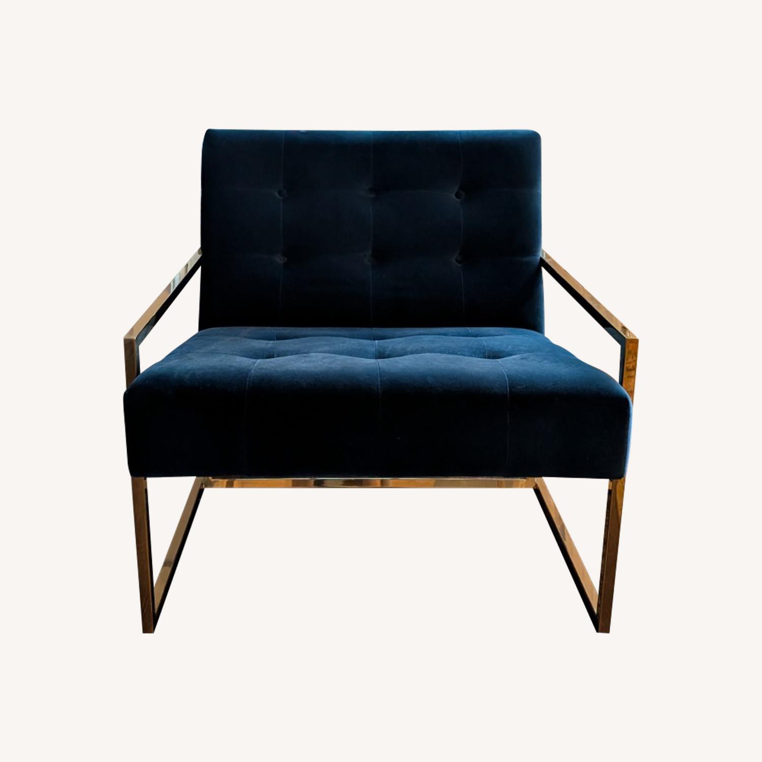 Jonathan Adler Velvet Tufted Chair - image-0